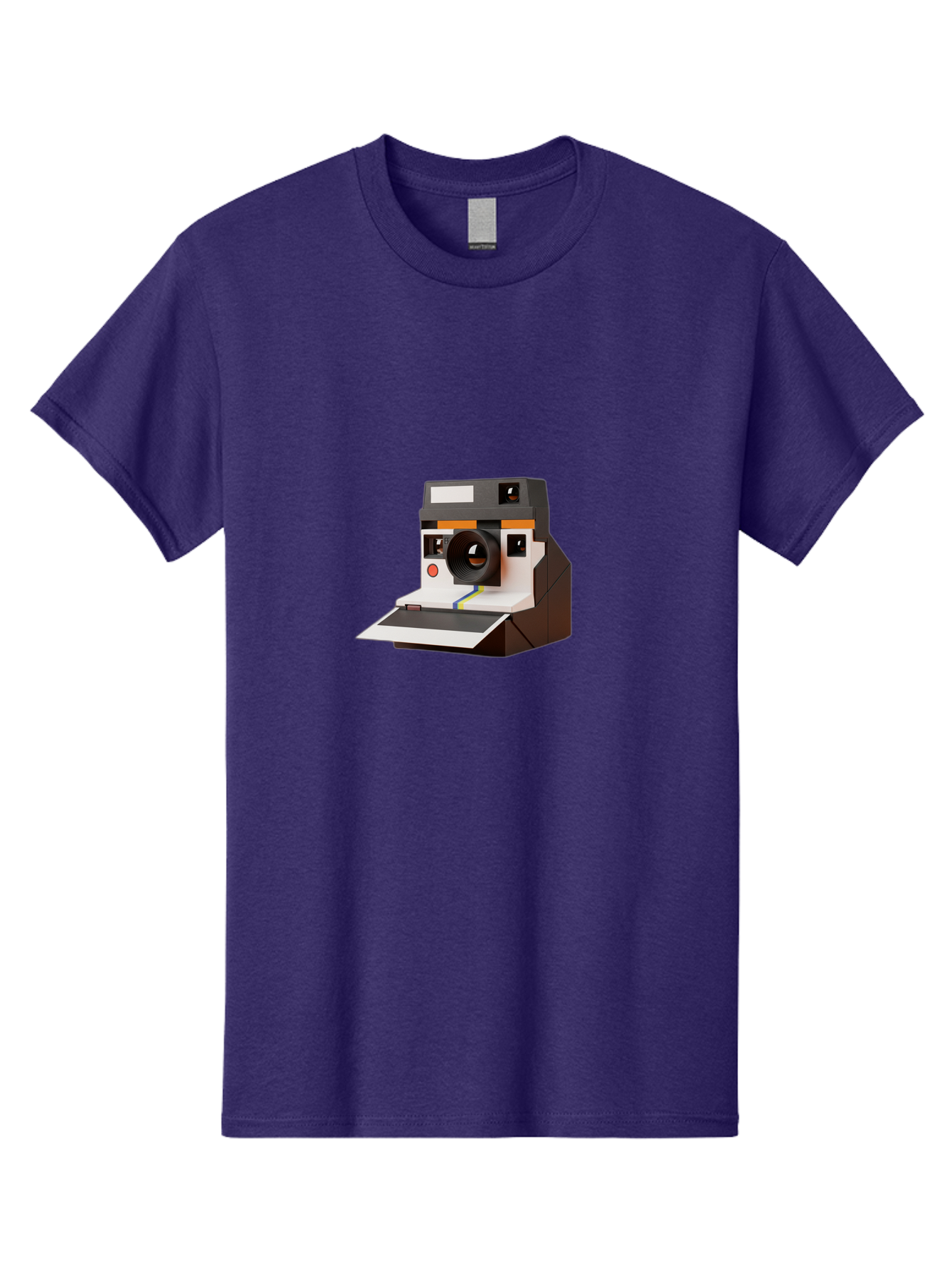 Polaroid-Camera-8 Men'S Graphic Tee, 100% Cotton, Comfortable Casual Summer Wear, Machine Washable, Vintage Camera, Instant Photography, Retro Technology, Analog Camera, Nostalgic Design, Photography Equipment, Classic Style Bae688