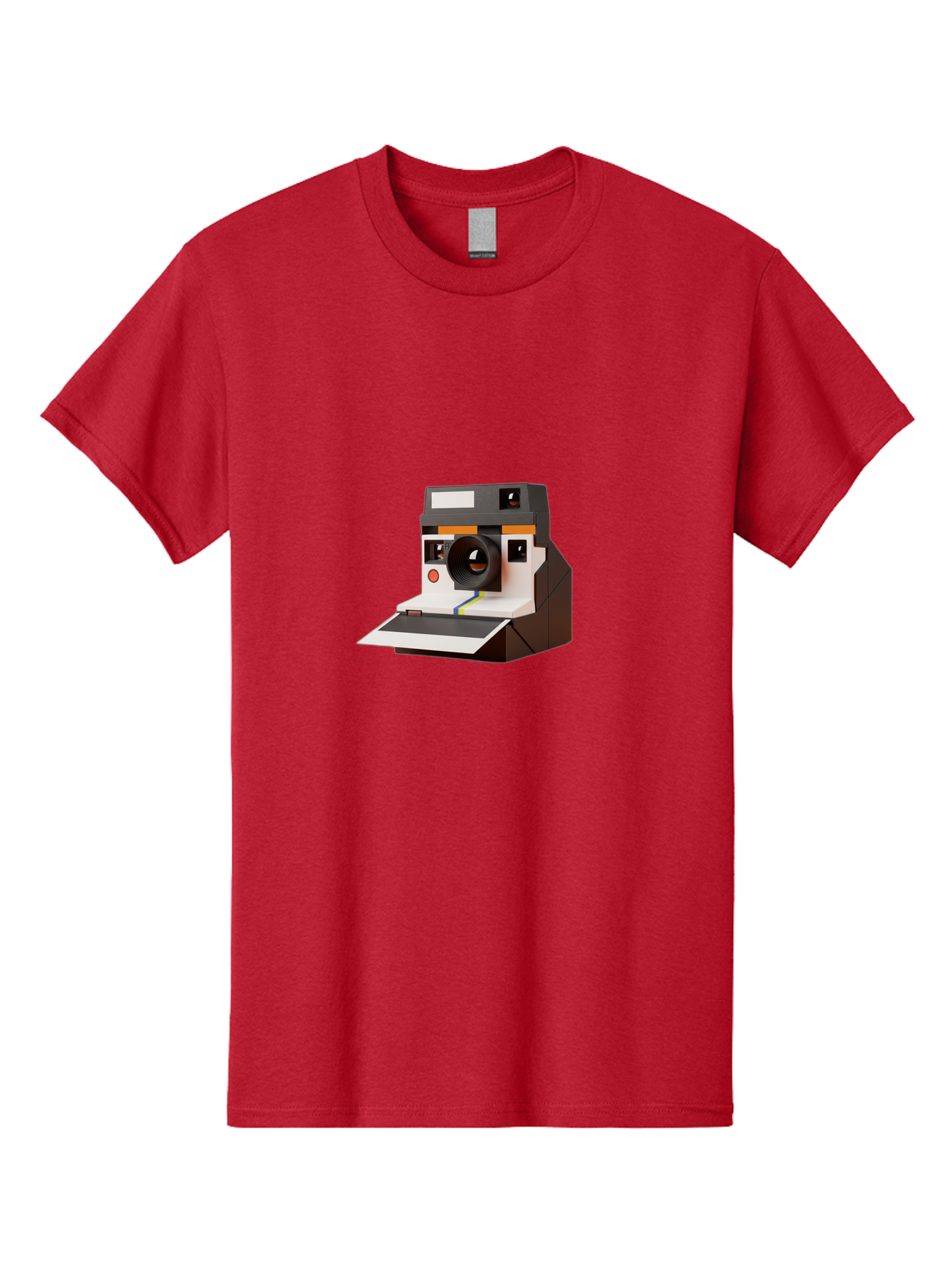 Polaroid-Camera-8 Men'S Graphic Tee, 100% Cotton, Comfortable Casual Summer Wear, Machine Washable, Vintage Camera, Instant Photography, Retro Technology, Analog Camera, Nostalgic Design, Photography Equipment, Classic Style Bae688