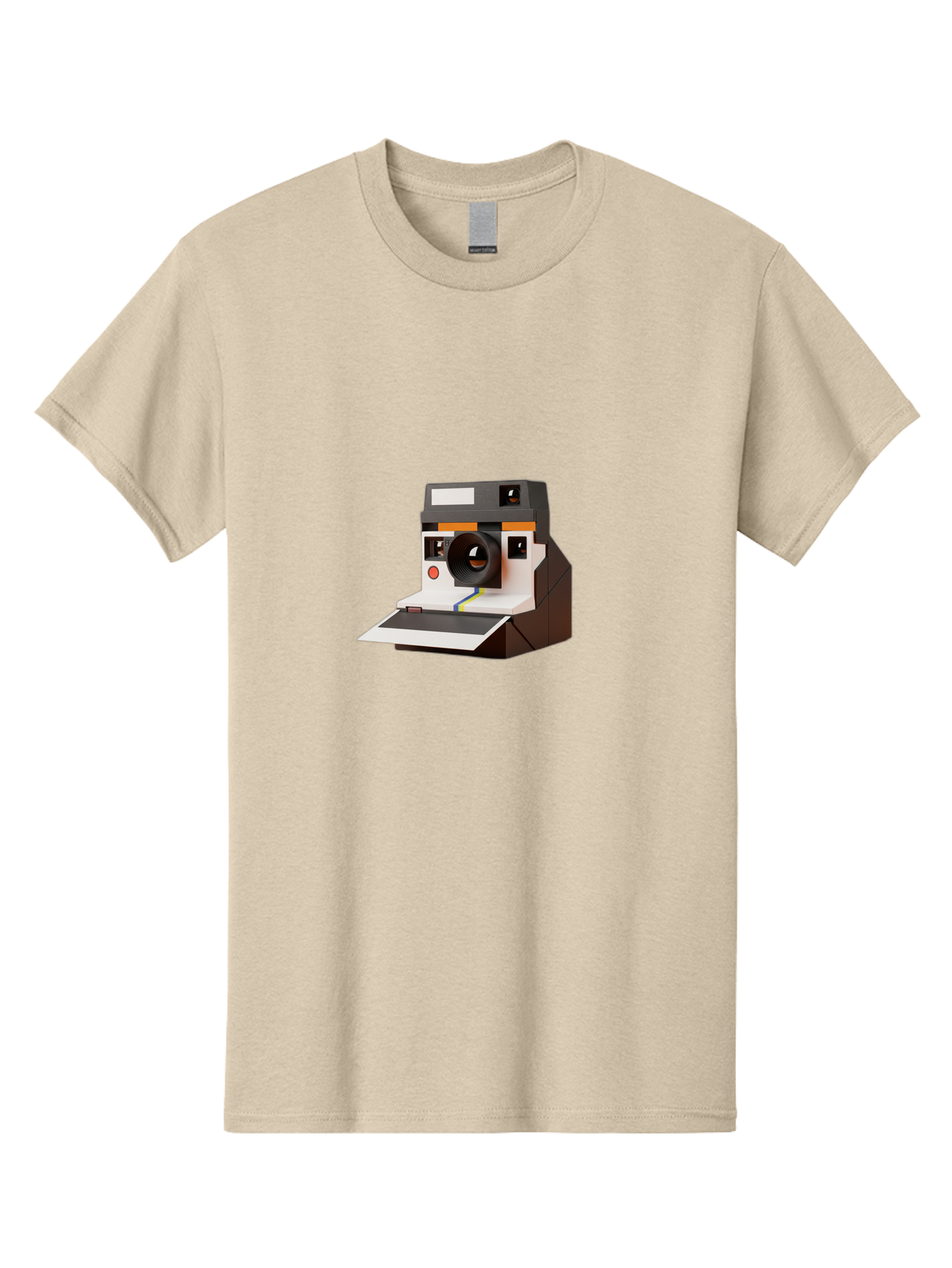 Polaroid-Camera-8 Men'S Graphic Tee, 100% Cotton, Comfortable Casual Summer Wear, Machine Washable, Vintage Camera, Instant Photography, Retro Technology, Analog Camera, Nostalgic Design, Photography Equipment, Classic Style Bae688