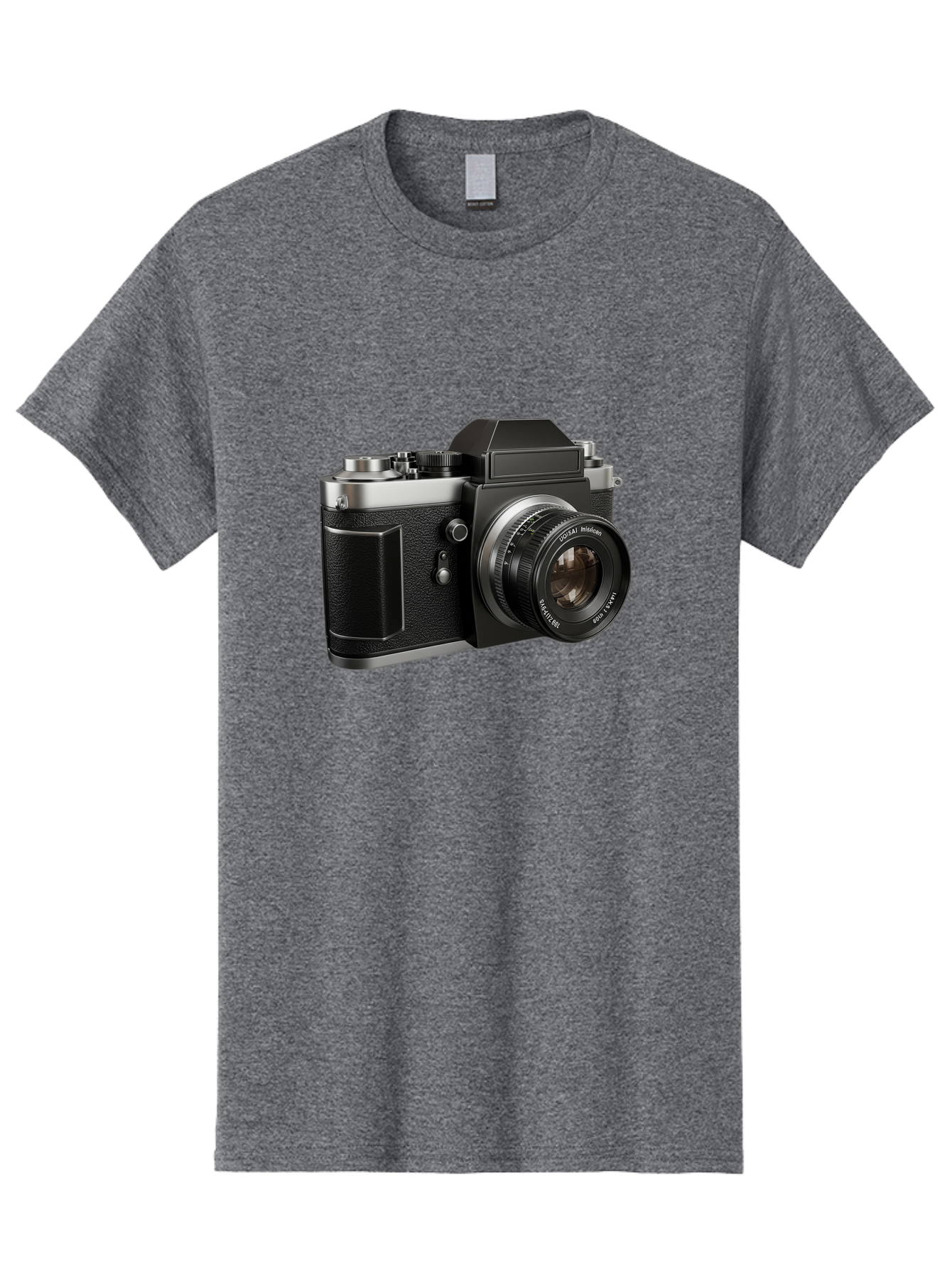 Praktica Men'S Graphic Tee, 100% Cotton, Comfortable Casual Summer Wear, Machine Washable, Vintage Camera, Photography Equipment, Classic Design, Black Camera Body, Lens Details, Optical Viewfinder, Shutter Release, Photography Gear, Bae692