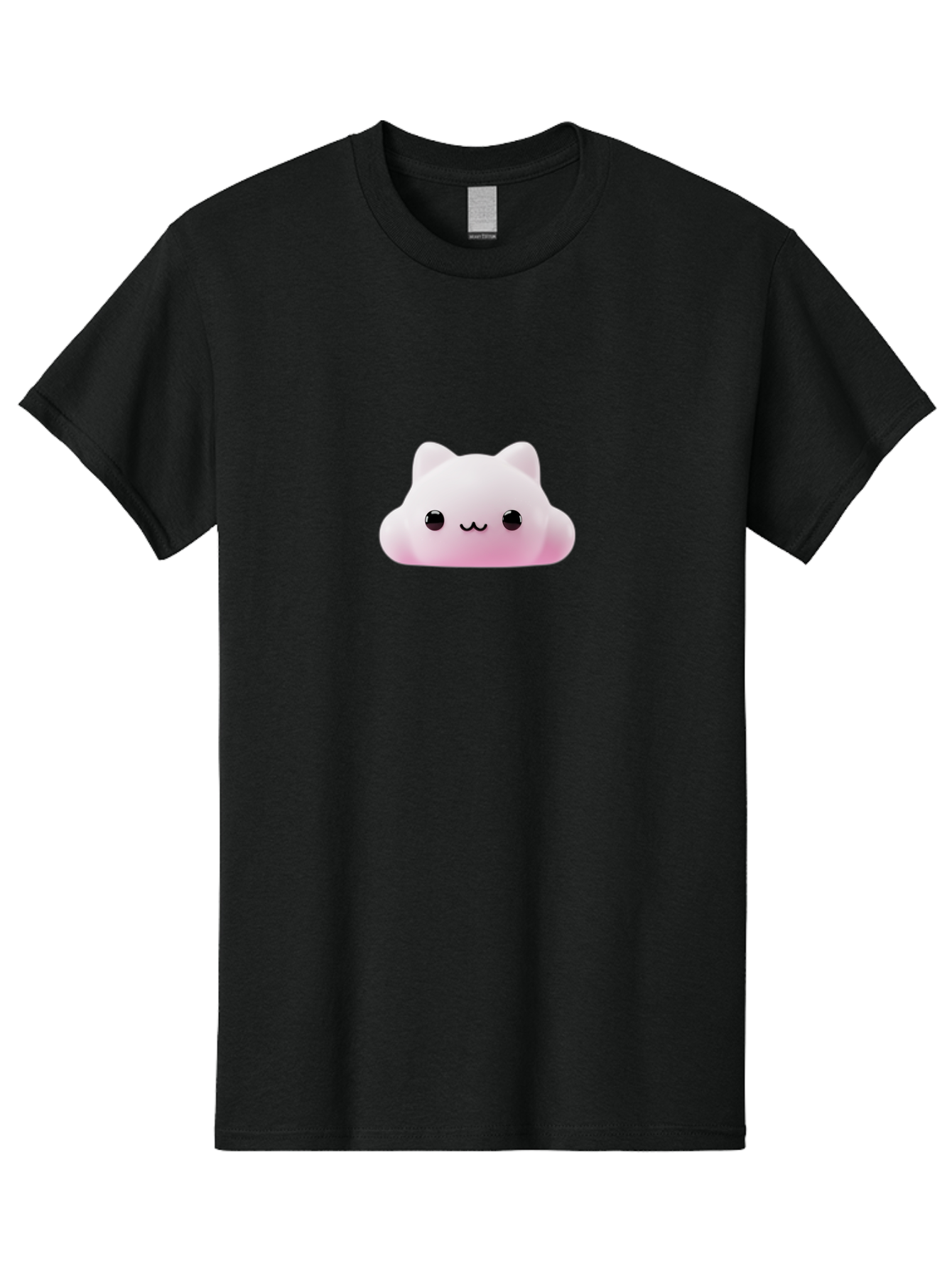 Pusheen Men'S Graphic Tee, 100% Cotton, Comfortable Casual Summer Wear, Machine Washable, Pink Cat, Squishmallow, Plush Toy, Soft Toy, Cute Cat, Adorable Face, Kawaii, Cuddly Toy, Pastel Pink, Sweet Expression, Cartoon Cat Bae696