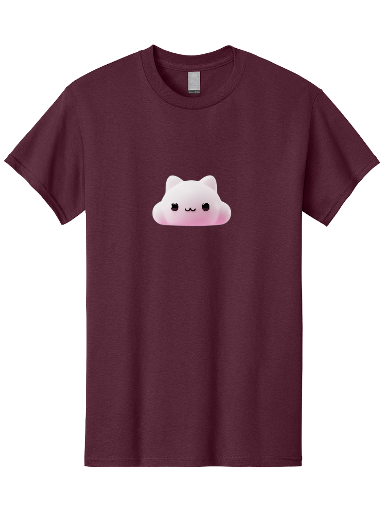 Pusheen Men'S Graphic Tee, 100% Cotton, Comfortable Casual Summer Wear, Machine Washable, Pink Cat, Squishmallow, Plush Toy, Soft Toy, Cute Cat, Adorable Face, Kawaii, Cuddly Toy, Pastel Pink, Sweet Expression, Cartoon Cat Bae696