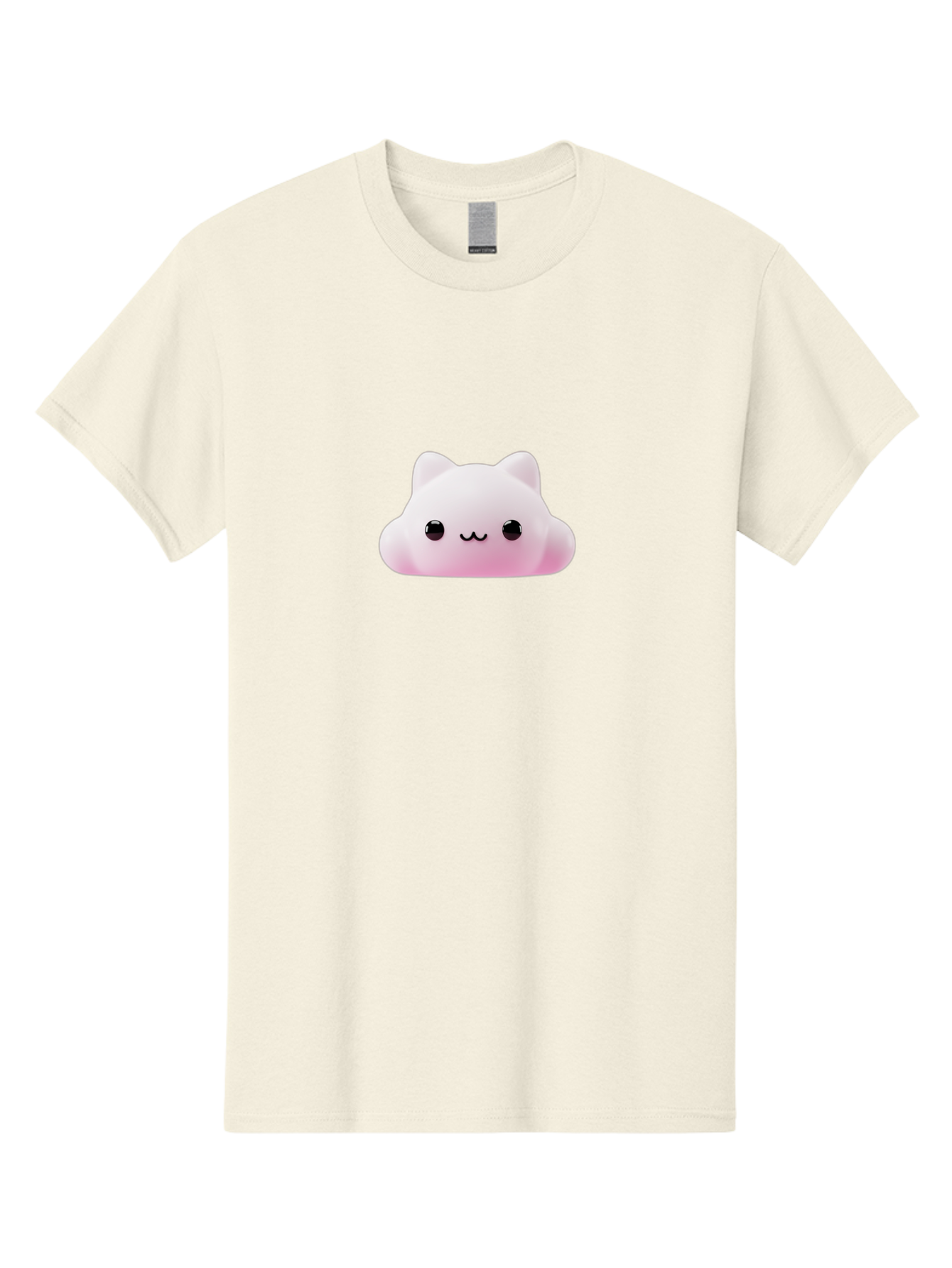 Pusheen Men'S Graphic Tee, 100% Cotton, Comfortable Casual Summer Wear, Machine Washable, Pink Cat, Squishmallow, Plush Toy, Soft Toy, Cute Cat, Adorable Face, Kawaii, Cuddly Toy, Pastel Pink, Sweet Expression, Cartoon Cat Bae696
