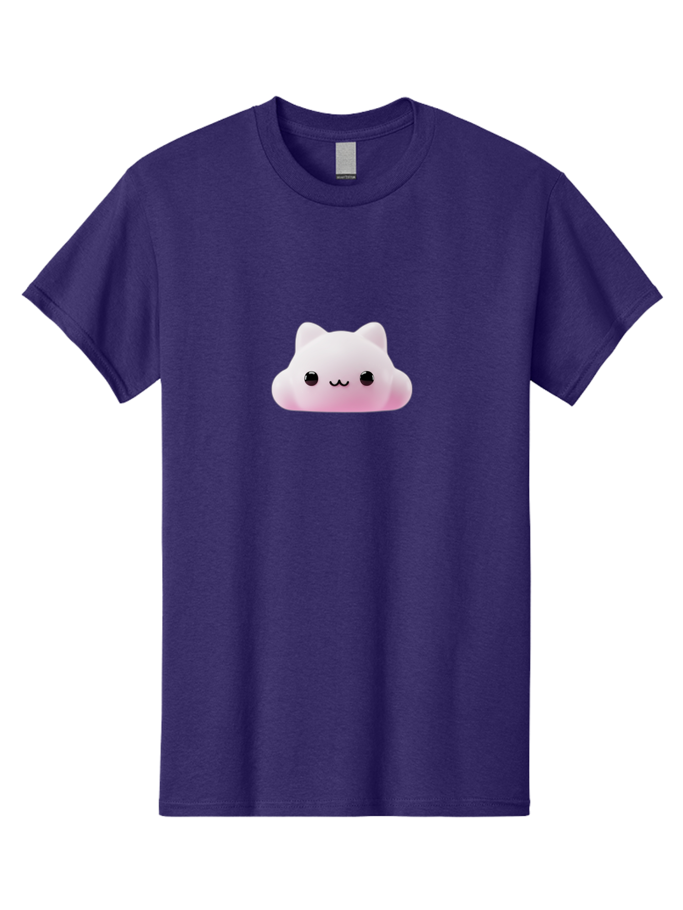 Pusheen Men'S Graphic Tee, 100% Cotton, Comfortable Casual Summer Wear, Machine Washable, Pink Cat, Squishmallow, Plush Toy, Soft Toy, Cute Cat, Adorable Face, Kawaii, Cuddly Toy, Pastel Pink, Sweet Expression, Cartoon Cat Bae696