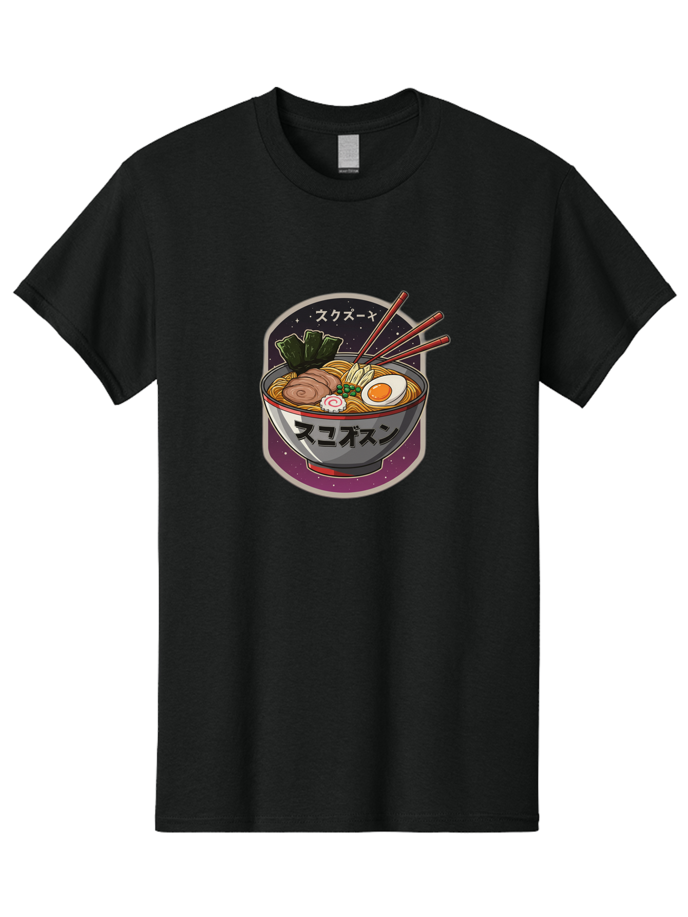 Ramen-6 Men'S Graphic Tee, 100% Cotton, Comfortable Casual Summer Wear, Machine Washable, Steaming Bowl Of Ramen, Noodles, Sliced Pork, Boiled Egg, Green Onions, Seaweed, Chopsticks, Japanese Cuisine, Asian Food, Comfort Meal, Savory Flavors, Bae703
