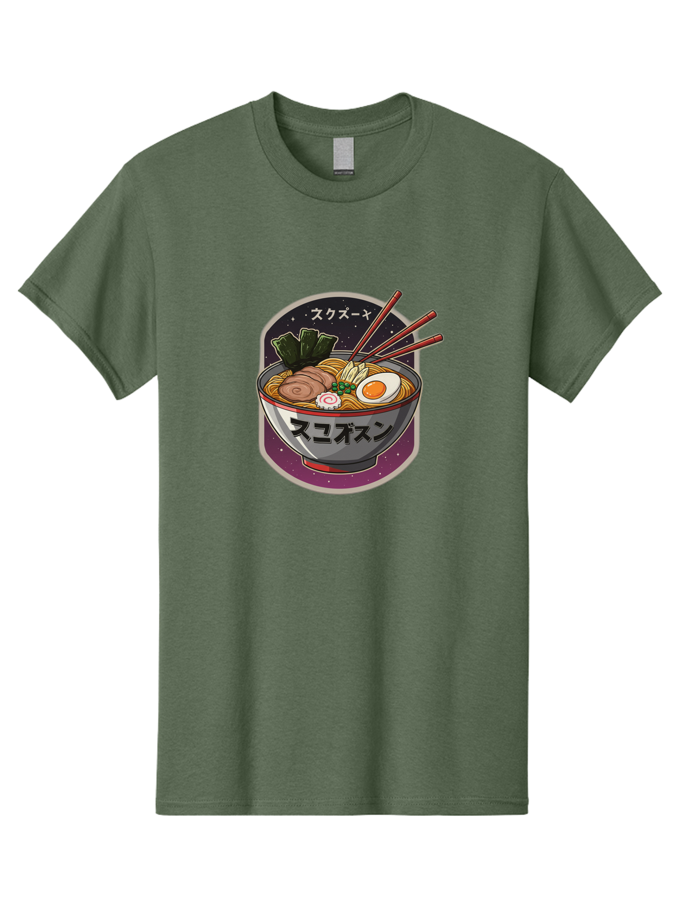 Ramen-6 Men'S Graphic Tee, 100% Cotton, Comfortable Casual Summer Wear, Machine Washable, Steaming Bowl Of Ramen, Noodles, Sliced Pork, Boiled Egg, Green Onions, Seaweed, Chopsticks, Japanese Cuisine, Asian Food, Comfort Meal, Savory Flavors, Bae703