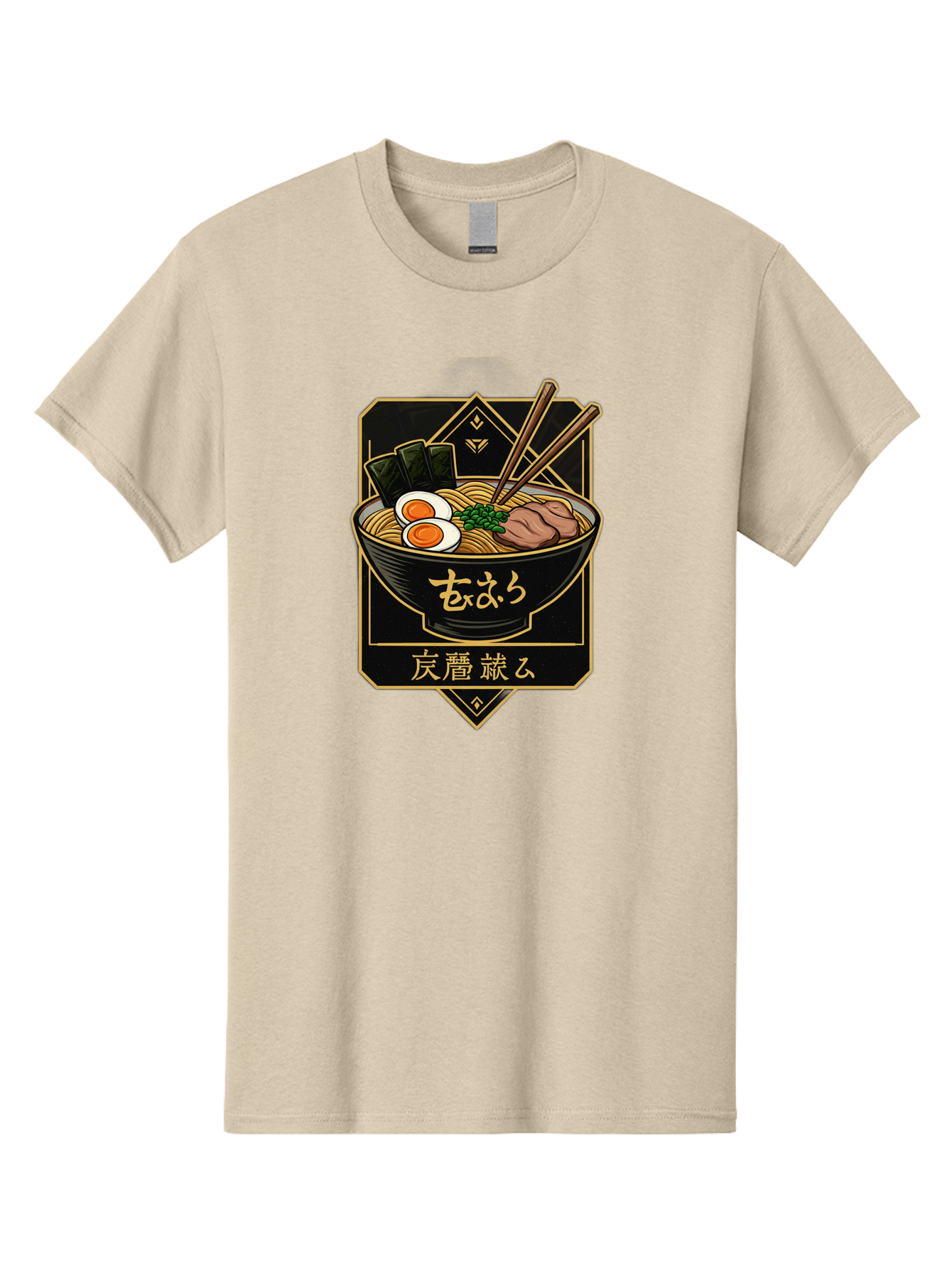 Ramen-Noodles-2 Men'S Graphic Tee, 100% Cotton, Comfortable Casual Summer Wear, Machine Washable, Bowl Of Ramen, Japanese Noodles, Soft-Boiled Egg, Seaweed, Pork Slices, Chopsticks, Japanese Cuisine, Ramen Bowl, Noodle Soup, Savory Dish, Bae719