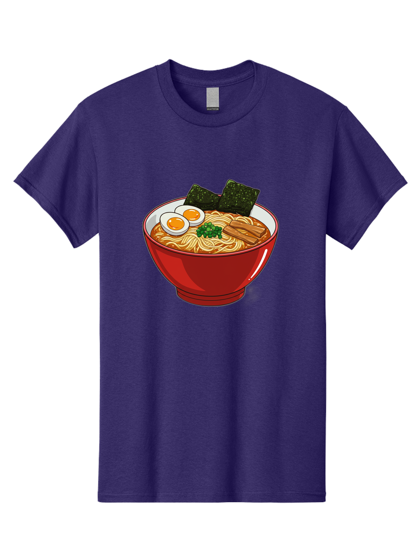 Ramen-Noodles-Bowl Men'S Graphic Tee, 100% Cotton, Comfortable Casual Summer Wear, Machine Washable, Steaming Hot Ramen, Savory Broth, Boiled Egg, Seaweed, Green Onions, Bamboo Shoots, Japanese Cuisine, Comfort Food, Noodle Soup, Asian Flavors Bae720