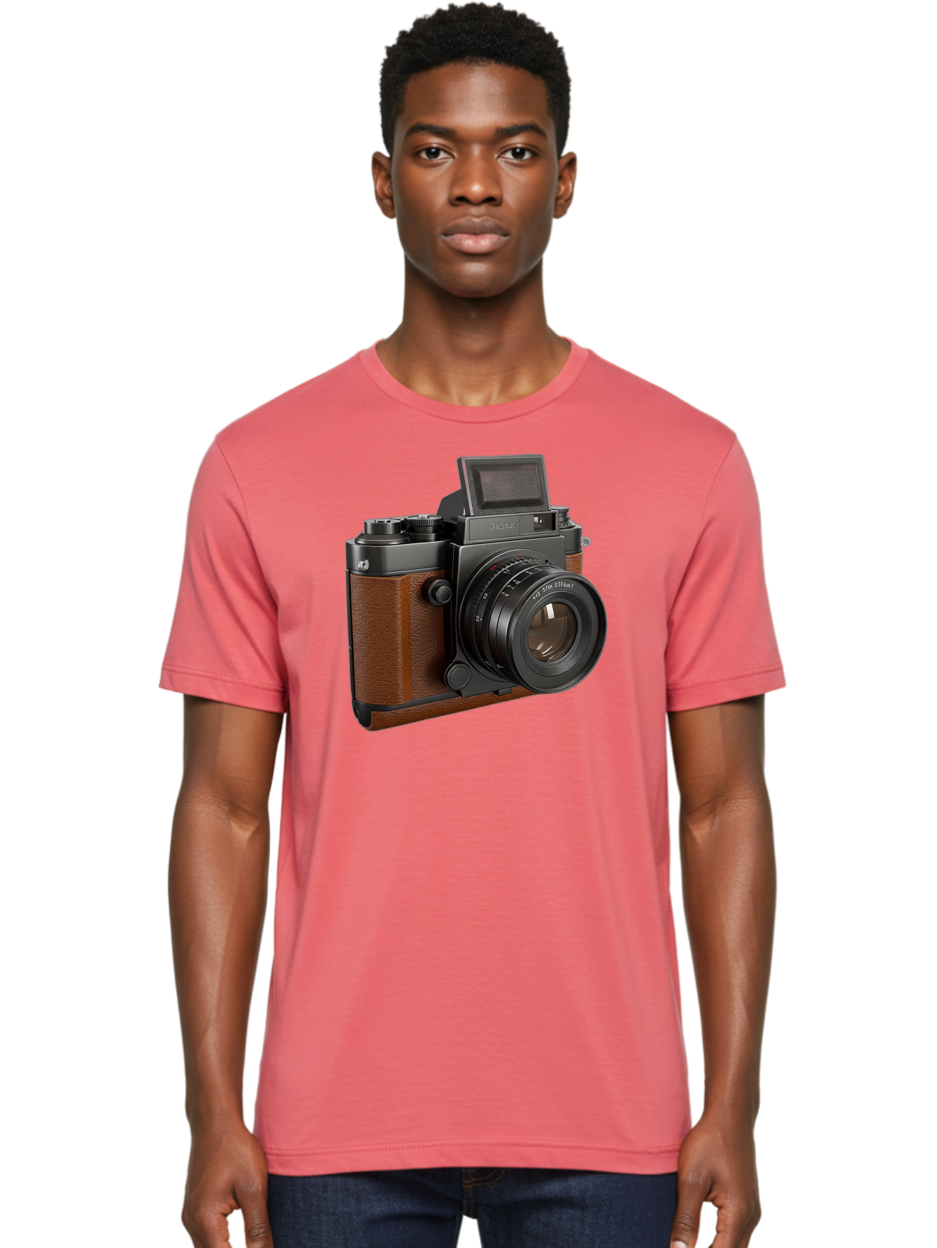 Tlr-Rx-Camera Men'S Graphic Tee, 100% Cotton, Comfortable Casual Summer Wear, Machine Washable, Vintage Camera, Fujifilm X100, Retro Style, Digital Camera, Photography Equipment, Camera Lens, Photographer Gear, Classic Design, Fujifilm Camera Bae802