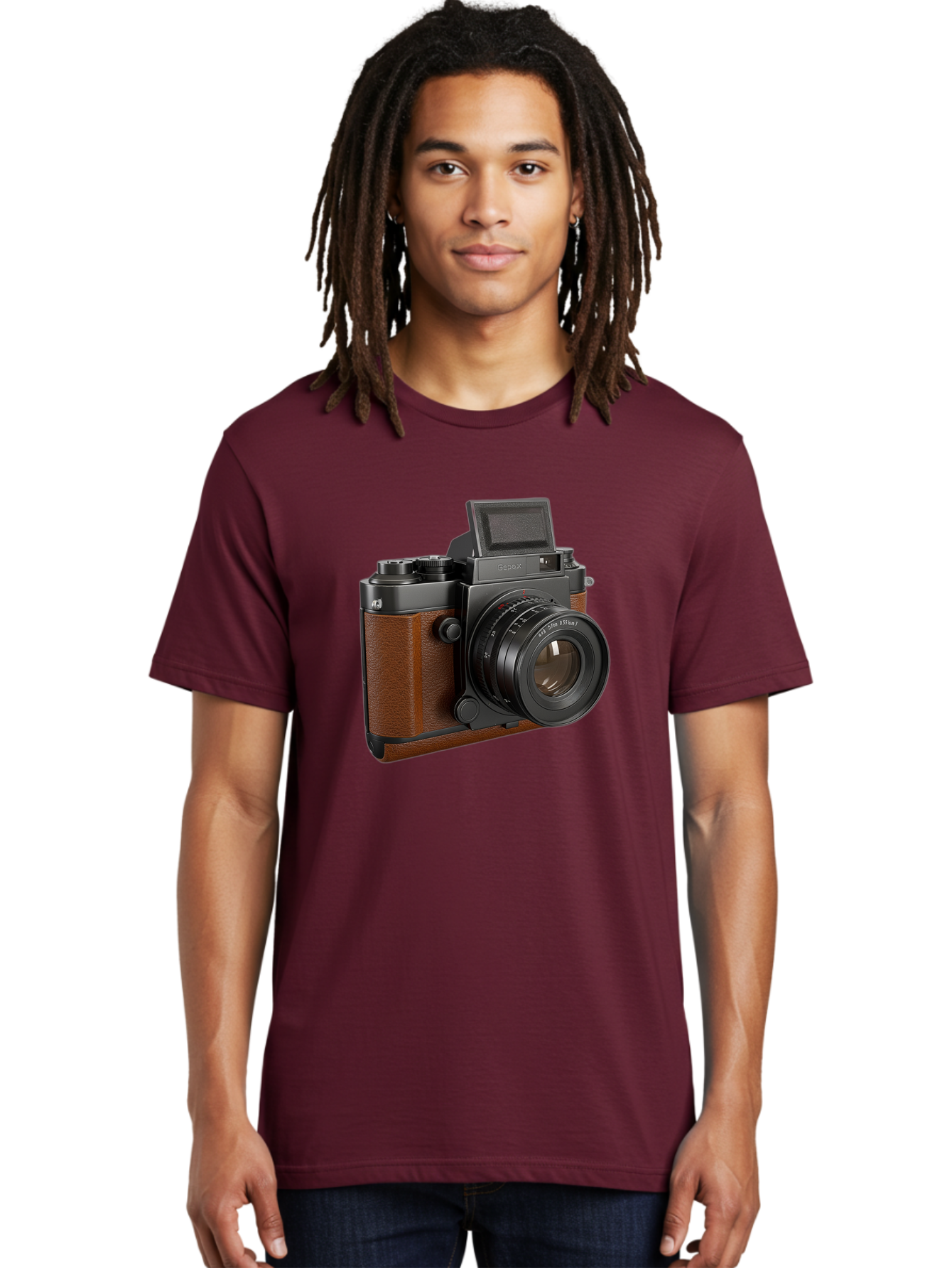 Tlr-Rx-Camera Men'S Graphic Tee, 100% Cotton, Comfortable Casual Summer Wear, Machine Washable, Vintage Camera, Fujifilm X100, Retro Style, Digital Camera, Photography Equipment, Camera Lens, Photographer Gear, Classic Design, Fujifilm Camera Bae802