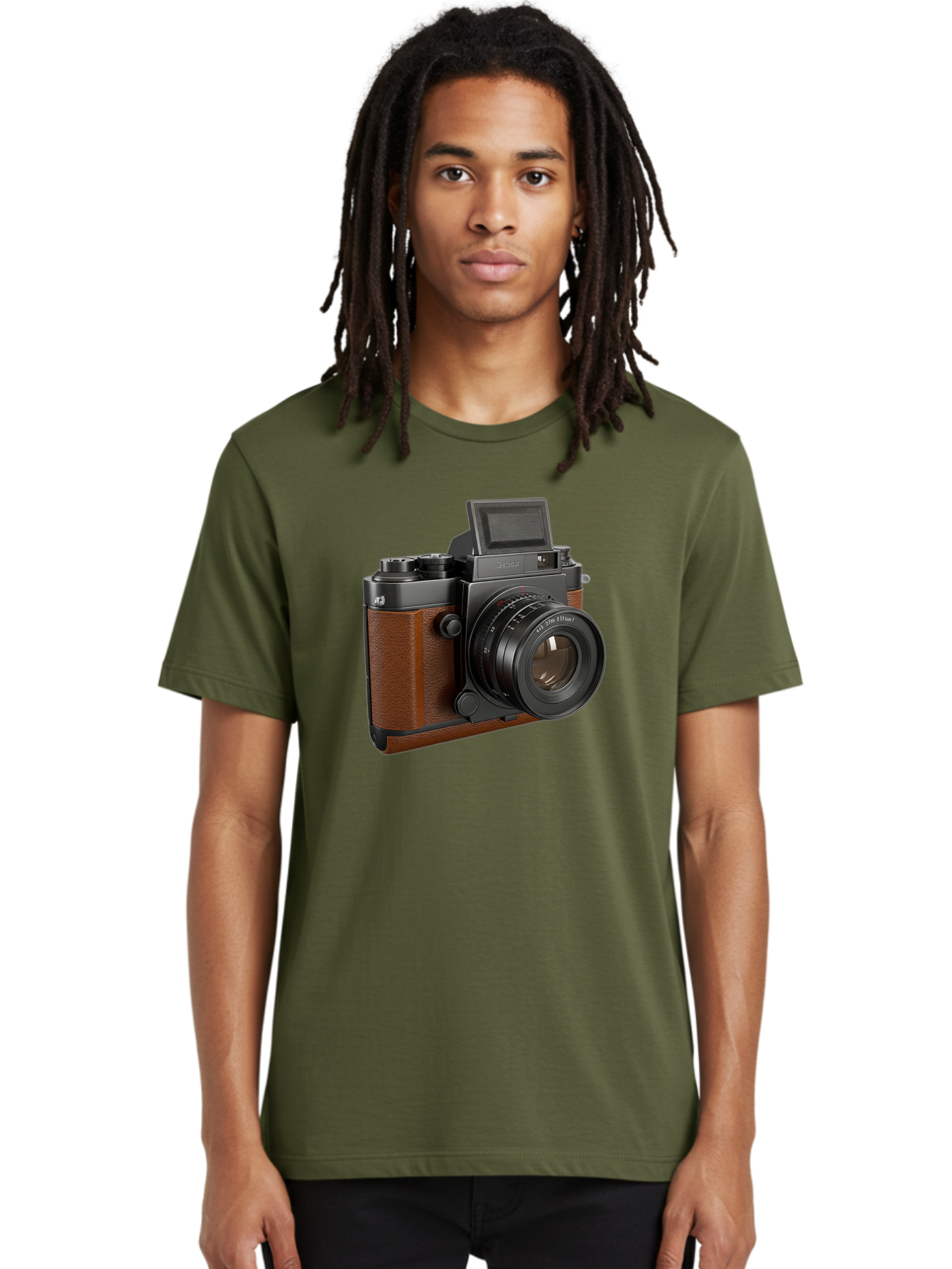 Tlr-Rx-Camera Men'S Graphic Tee, 100% Cotton, Comfortable Casual Summer Wear, Machine Washable, Vintage Camera, Fujifilm X100, Retro Style, Digital Camera, Photography Equipment, Camera Lens, Photographer Gear, Classic Design, Fujifilm Camera Bae802