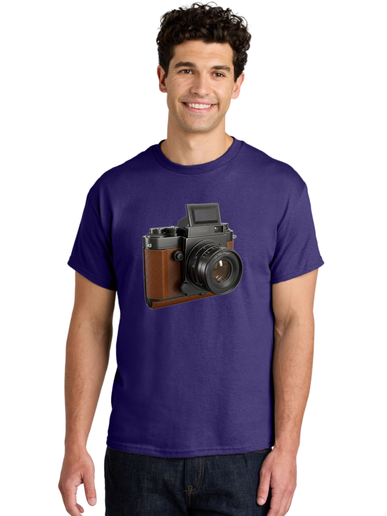 Tlr-Rx-Camera Men'S Graphic Tee, 100% Cotton, Comfortable Casual Summer Wear, Machine Washable, Vintage Camera, Fujifilm X100, Retro Style, Digital Camera, Photography Equipment, Camera Lens, Photographer Gear, Classic Design, Fujifilm Camera Bae802