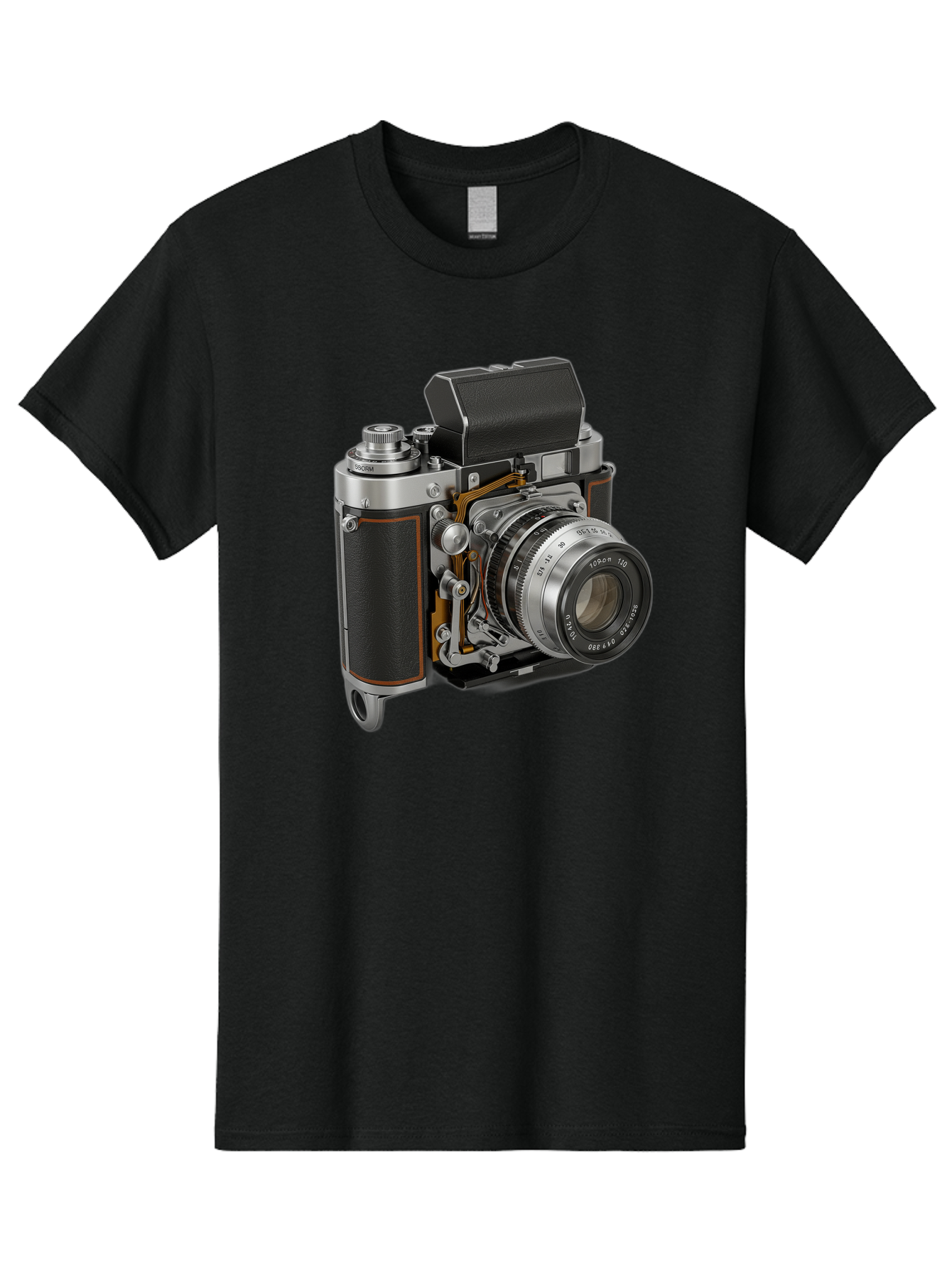 Triotar-Triotar-1-4-5-135 Men'S Graphic Tee, 100% Cotton, Comfortable Casual Summer Wear, Machine Washable, Vintage Camera, Classic Photography, Triotar 50Mm F/2.8 Lens, Retro Camera Body, Antique Camera Equipment, Photography Accessories, Bae803