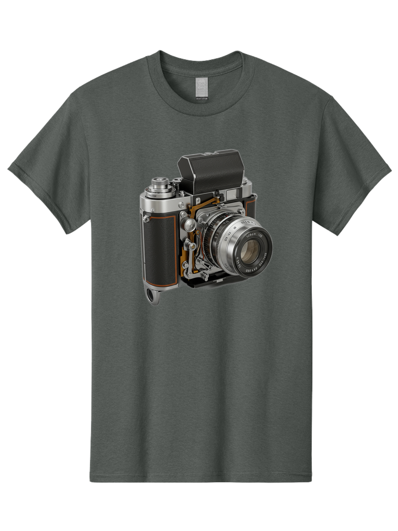 Triotar-Triotar-1-4-5-135 Men'S Graphic Tee, 100% Cotton, Comfortable Casual Summer Wear, Machine Washable, Vintage Camera, Classic Photography, Triotar 50Mm F/2.8 Lens, Retro Camera Body, Antique Camera Equipment, Photography Accessories, Bae803