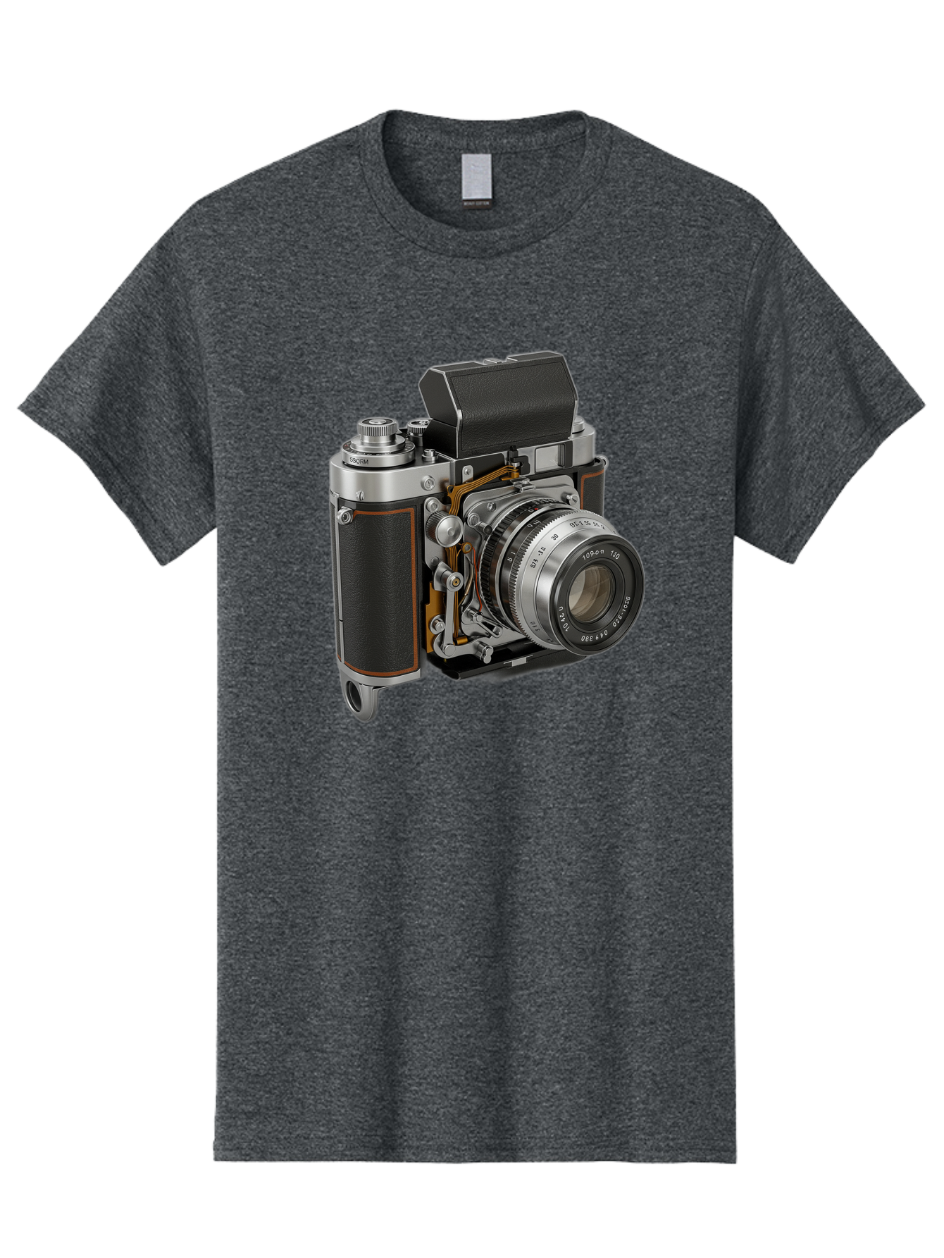 Triotar-Triotar-1-4-5-135 Men'S Graphic Tee, 100% Cotton, Comfortable Casual Summer Wear, Machine Washable, Vintage Camera, Classic Photography, Triotar 50Mm F/2.8 Lens, Retro Camera Body, Antique Camera Equipment, Photography Accessories, Bae803