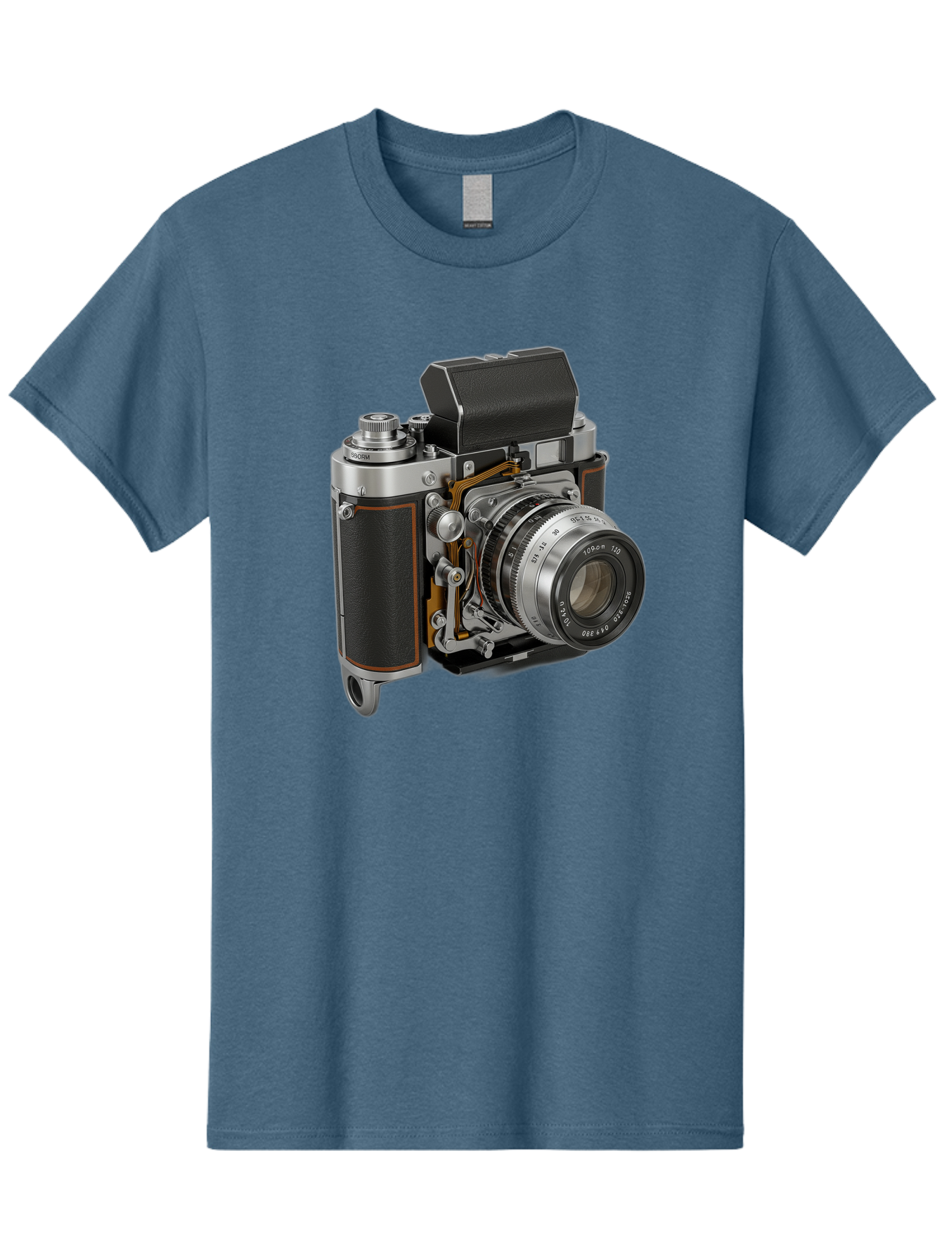 Triotar-Triotar-1-4-5-135 Men'S Graphic Tee, 100% Cotton, Comfortable Casual Summer Wear, Machine Washable, Vintage Camera, Classic Photography, Triotar 50Mm F/2.8 Lens, Retro Camera Body, Antique Camera Equipment, Photography Accessories, Bae803