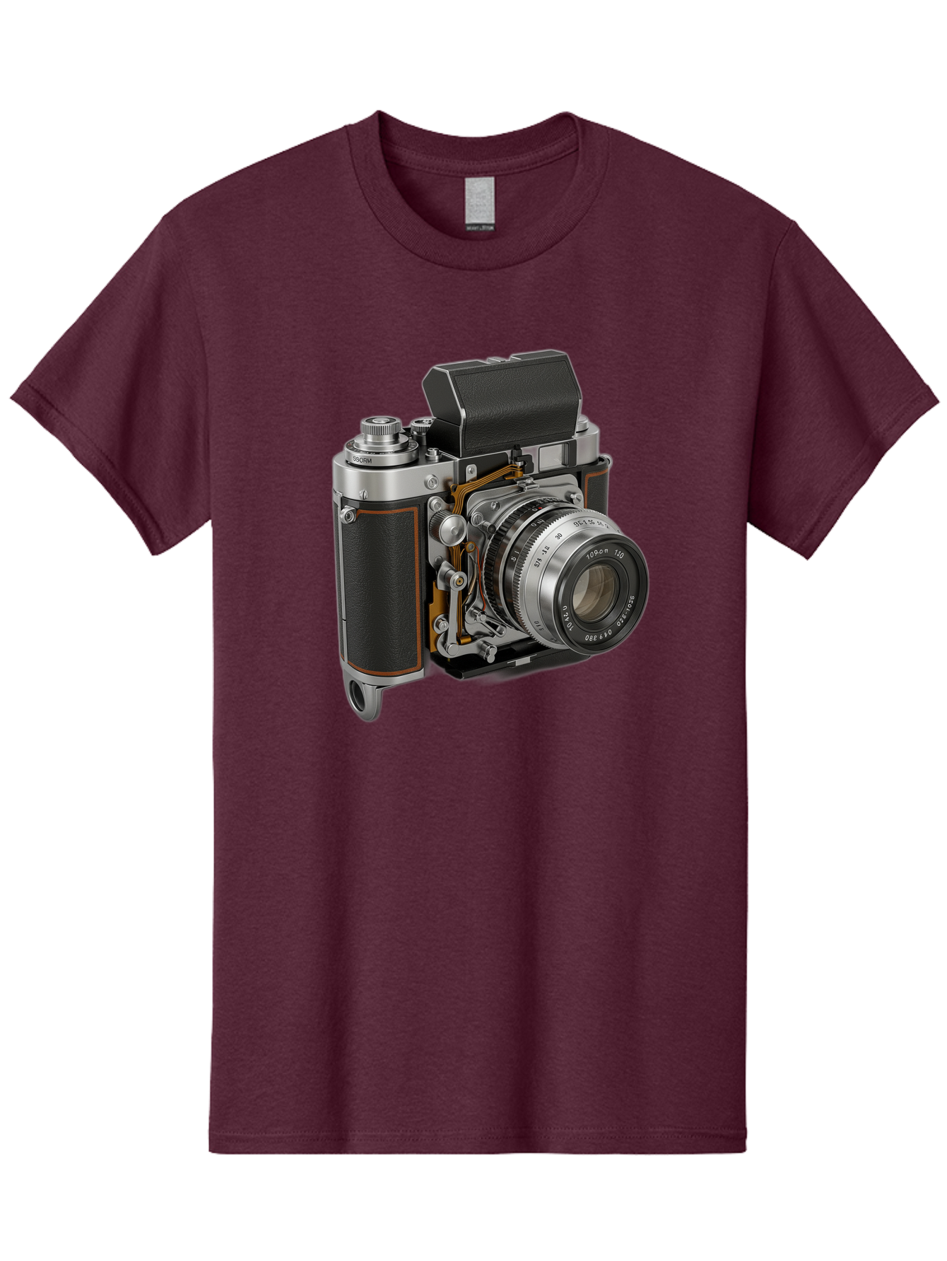 Triotar-Triotar-1-4-5-135 Men'S Graphic Tee, 100% Cotton, Comfortable Casual Summer Wear, Machine Washable, Vintage Camera, Classic Photography, Triotar 50Mm F/2.8 Lens, Retro Camera Body, Antique Camera Equipment, Photography Accessories, Bae803
