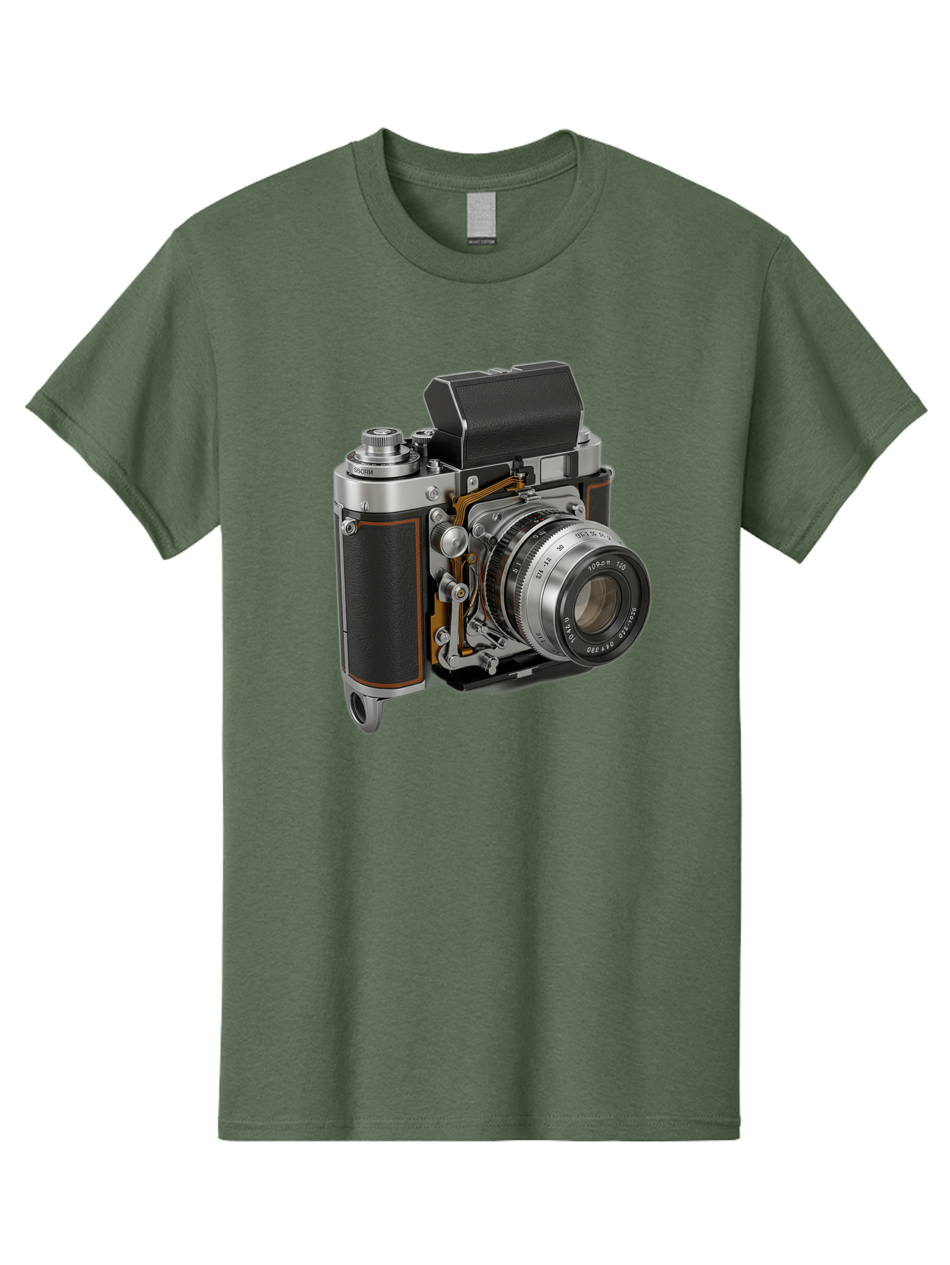 Triotar-Triotar-1-4-5-135 Men'S Graphic Tee, 100% Cotton, Comfortable Casual Summer Wear, Machine Washable, Vintage Camera, Classic Photography, Triotar 50Mm F/2.8 Lens, Retro Camera Body, Antique Camera Equipment, Photography Accessories, Bae803