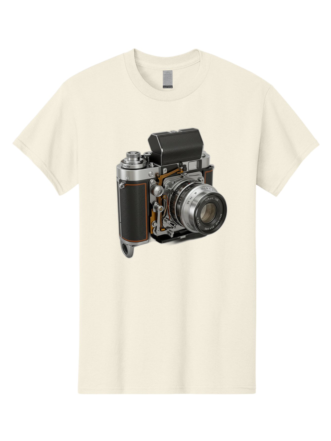Triotar-Triotar-1-4-5-135 Men'S Graphic Tee, 100% Cotton, Comfortable Casual Summer Wear, Machine Washable, Vintage Camera, Classic Photography, Triotar 50Mm F/2.8 Lens, Retro Camera Body, Antique Camera Equipment, Photography Accessories, Bae803