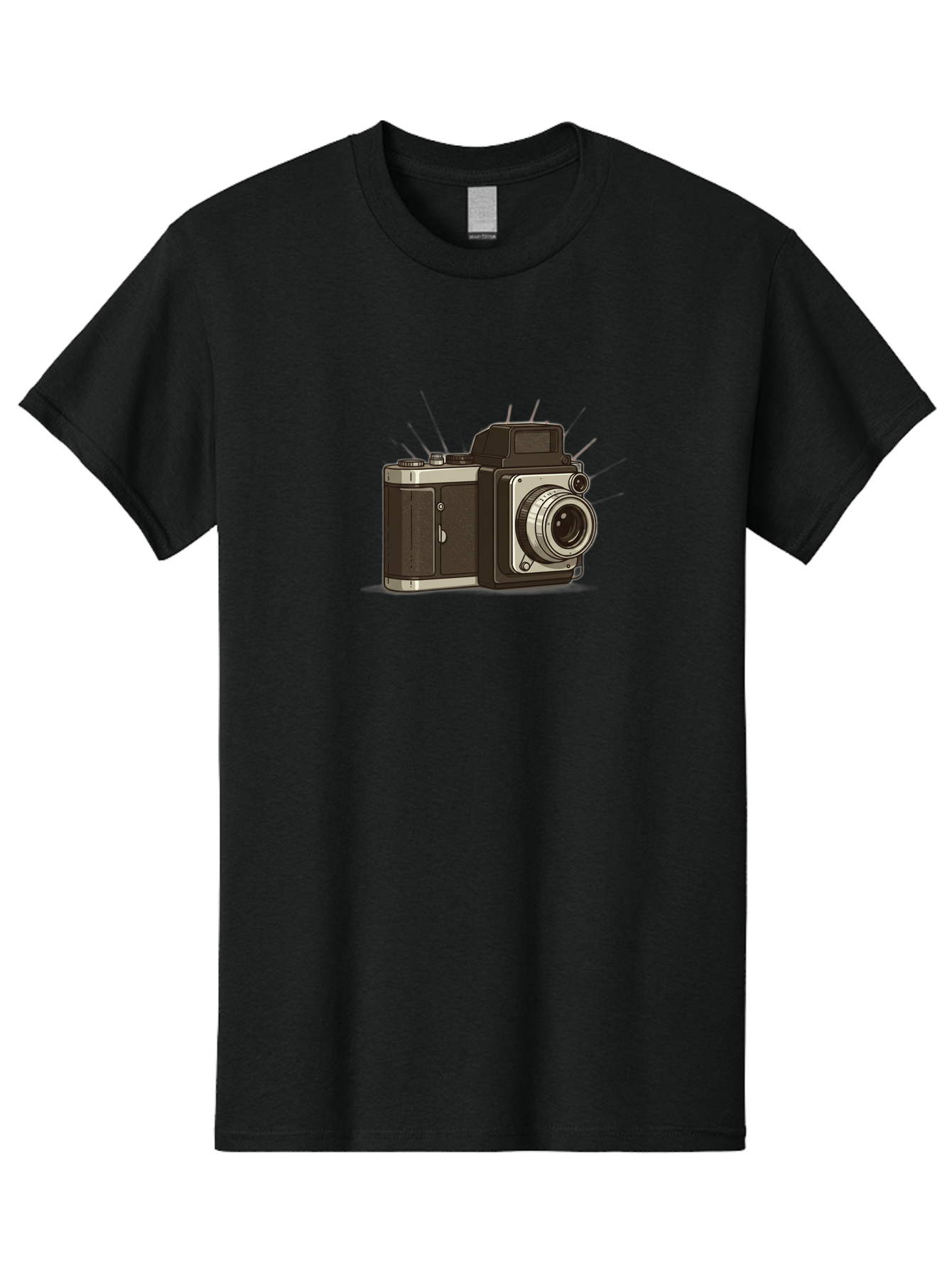 Vintage-Camera-2 Men'S Graphic Tee, 100% Cotton, Comfortable Casual Summer Wear, Machine Washable, Vintage Camera, Retro Photography, Film Camera, Classic Design, Photography Equipment, Nostalgic Feel, Camera Lens Bae806