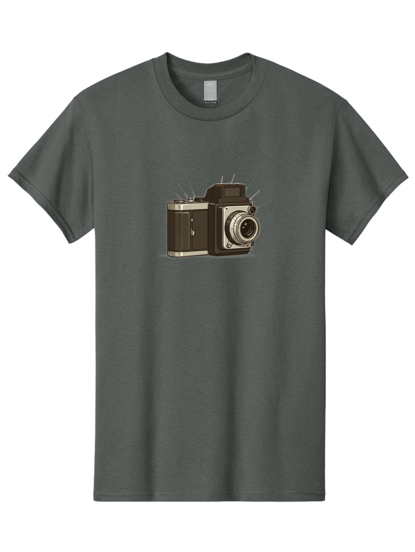 Vintage-Camera-2 Men'S Graphic Tee, 100% Cotton, Comfortable Casual Summer Wear, Machine Washable, Vintage Camera, Retro Photography, Film Camera, Classic Design, Photography Equipment, Nostalgic Feel, Camera Lens Bae806