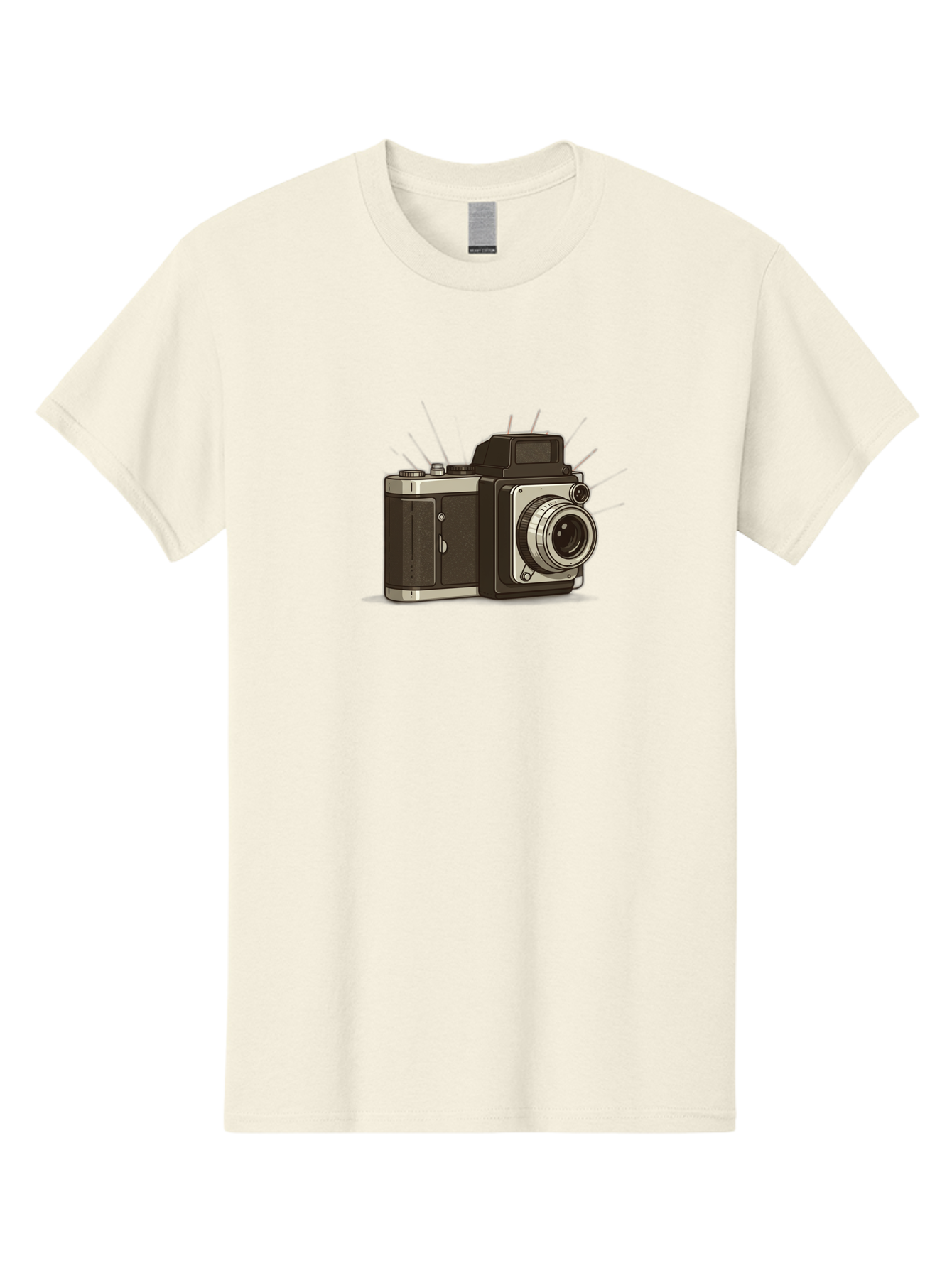 Vintage-Camera-2 Men'S Graphic Tee, 100% Cotton, Comfortable Casual Summer Wear, Machine Washable, Vintage Camera, Retro Photography, Film Camera, Classic Design, Photography Equipment, Nostalgic Feel, Camera Lens Bae806