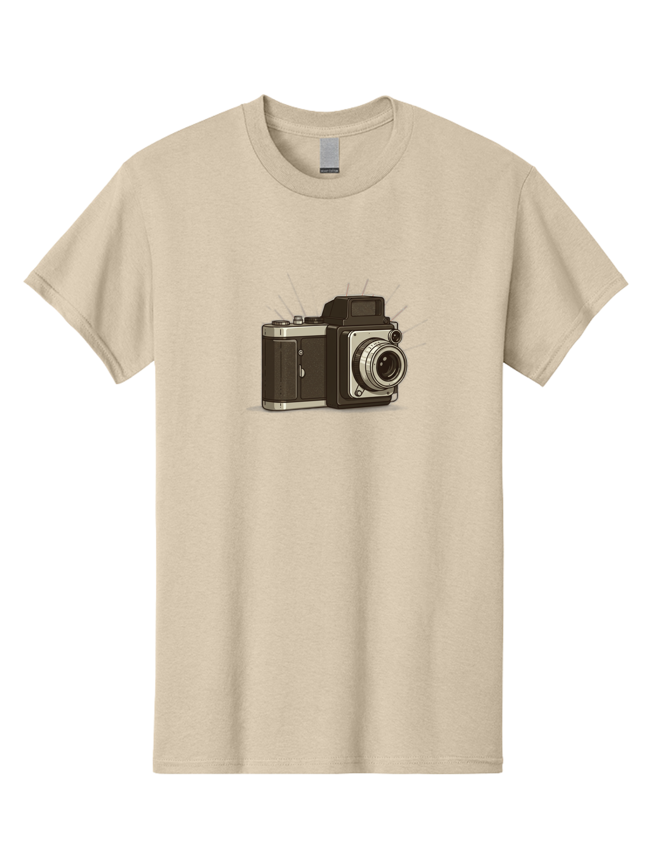 Vintage-Camera-2 Men'S Graphic Tee, 100% Cotton, Comfortable Casual Summer Wear, Machine Washable, Vintage Camera, Retro Photography, Film Camera, Classic Design, Photography Equipment, Nostalgic Feel, Camera Lens Bae806