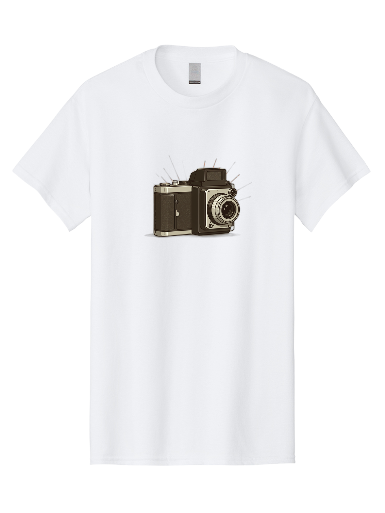 Vintage-Camera-2 Men'S Graphic Tee, 100% Cotton, Comfortable Casual Summer Wear, Machine Washable, Vintage Camera, Retro Photography, Film Camera, Classic Design, Photography Equipment, Nostalgic Feel, Camera Lens Bae806
