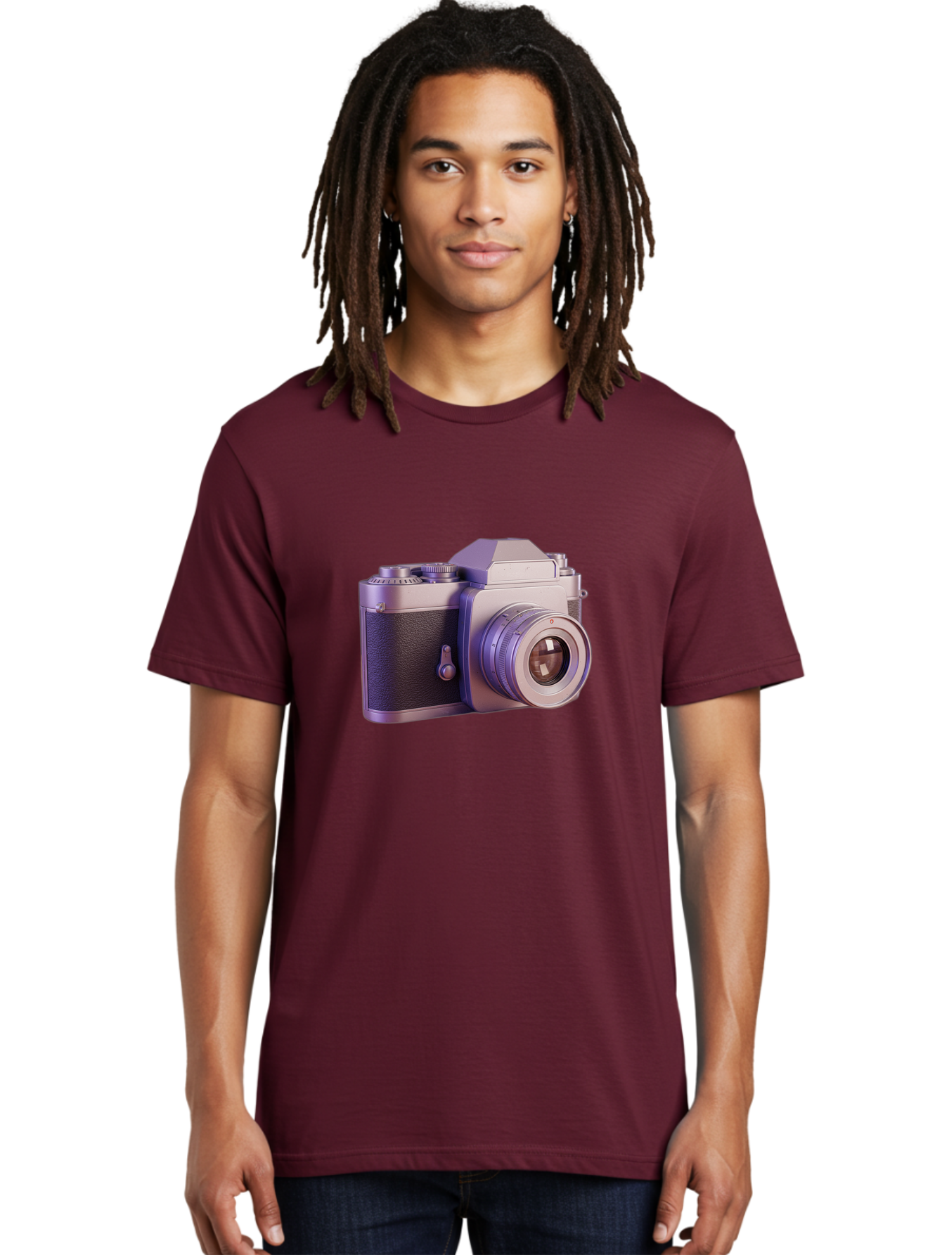 Vintage-Camera-4 Men'S Graphic Tee, 100% Cotton, Comfortable Casual Summer Wear, Machine Washable, Vintage Camera, Old Camera, Retro Photography, Film Camera, Classic Design, Photography Equipment, Camera Lens Bae808