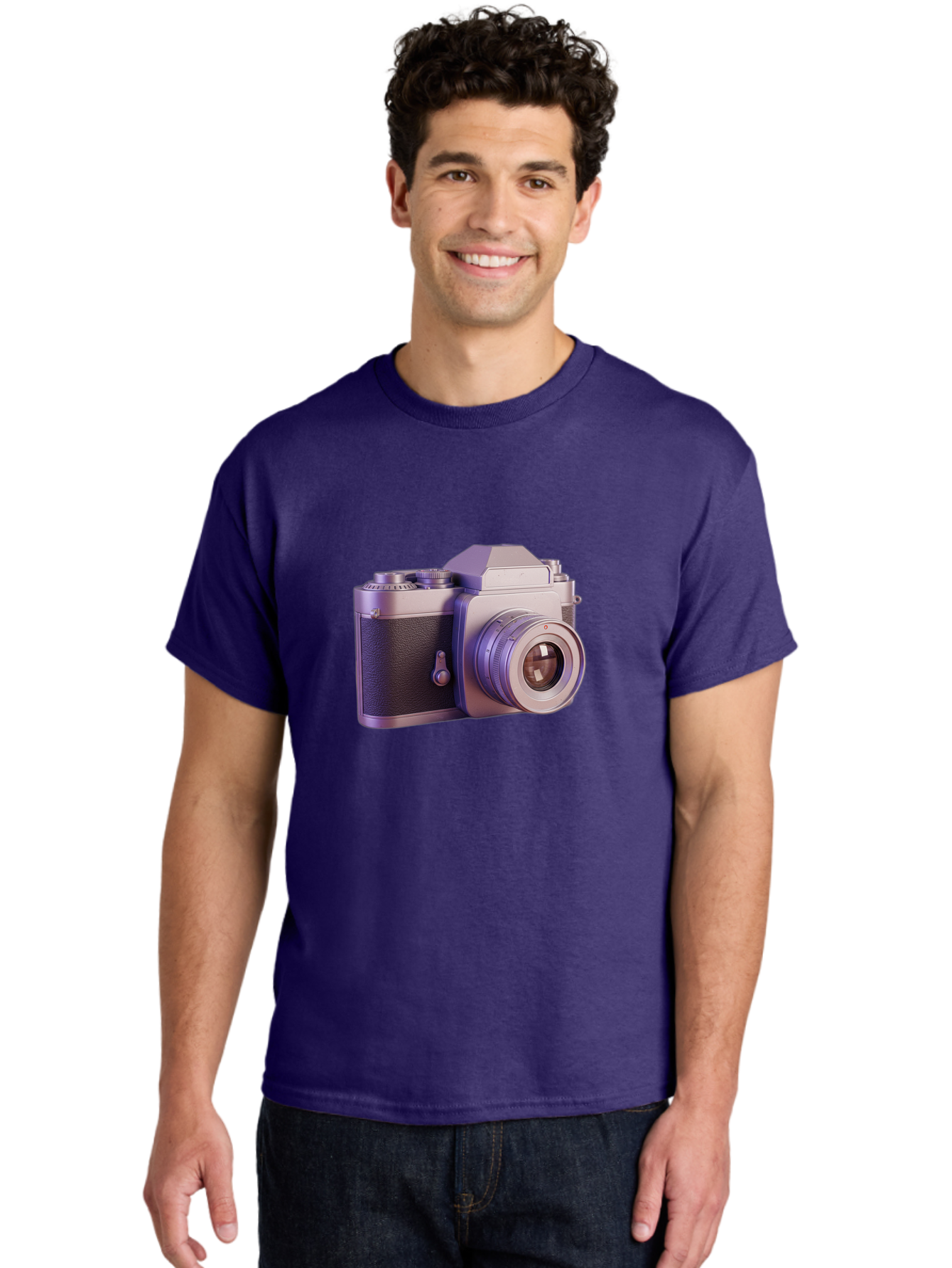 Vintage-Camera-4 Men'S Graphic Tee, 100% Cotton, Comfortable Casual Summer Wear, Machine Washable, Vintage Camera, Old Camera, Retro Photography, Film Camera, Classic Design, Photography Equipment, Camera Lens Bae808