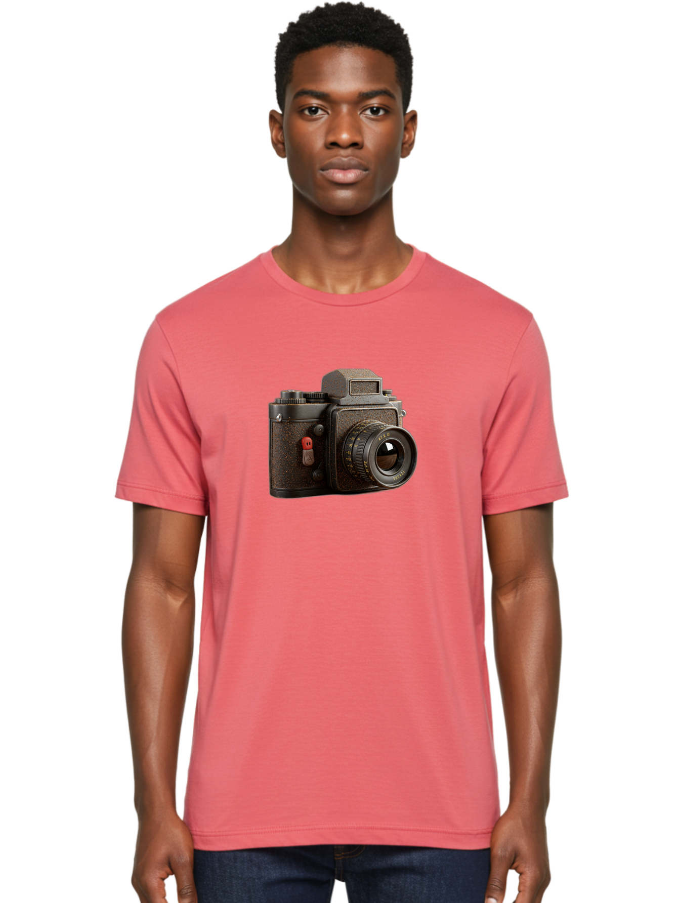 Vintage-Camera-5 Men'S Graphic Tee, 100% Cotton, Comfortable Casual Summer Wear, Machine Washable, Vintage Camera, Old Camera, Retro Photography, Film Camera, Classic Design, Analog Photography, Nostalgic Feel, Camera Equipment Bae809