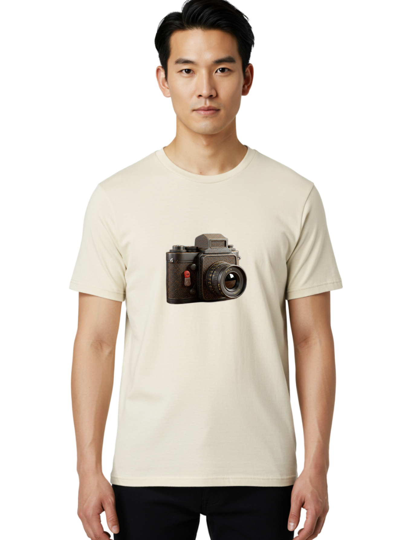 Vintage-Camera-5 Men'S Graphic Tee, 100% Cotton, Comfortable Casual Summer Wear, Machine Washable, Vintage Camera, Old Camera, Retro Photography, Film Camera, Classic Design, Analog Photography, Nostalgic Feel, Camera Equipment Bae809