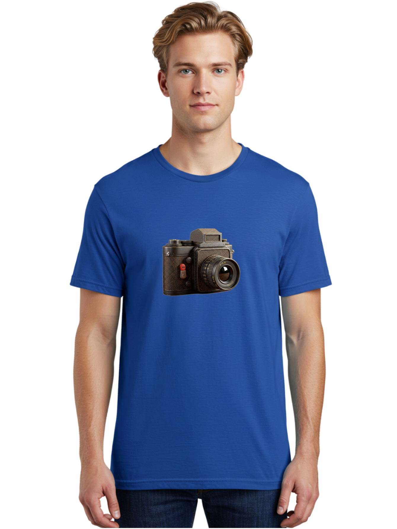 Vintage-Camera-5 Men'S Graphic Tee, 100% Cotton, Comfortable Casual Summer Wear, Machine Washable, Vintage Camera, Old Camera, Retro Photography, Film Camera, Classic Design, Analog Photography, Nostalgic Feel, Camera Equipment Bae809