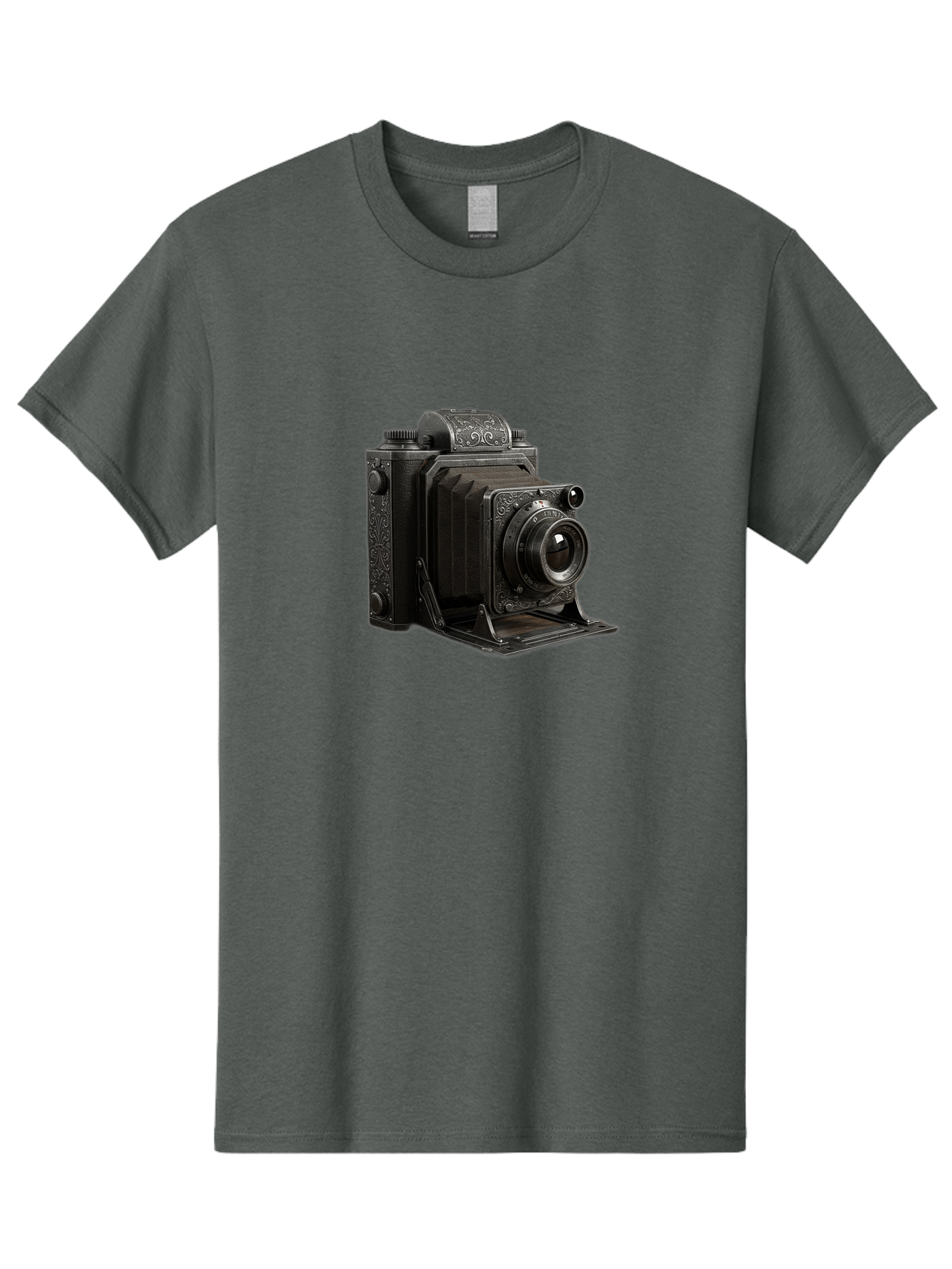 Vintage-Camera-6 Men'S Graphic Tee, 100% Cotton, Comfortable Casual Summer Wear, Machine Washable, Vintage Camera, Antique Photography, Classic Camera Design, Old-Fashioned Photography Equipment, Retro Camera, Historical Camera, Black Camera Bae810