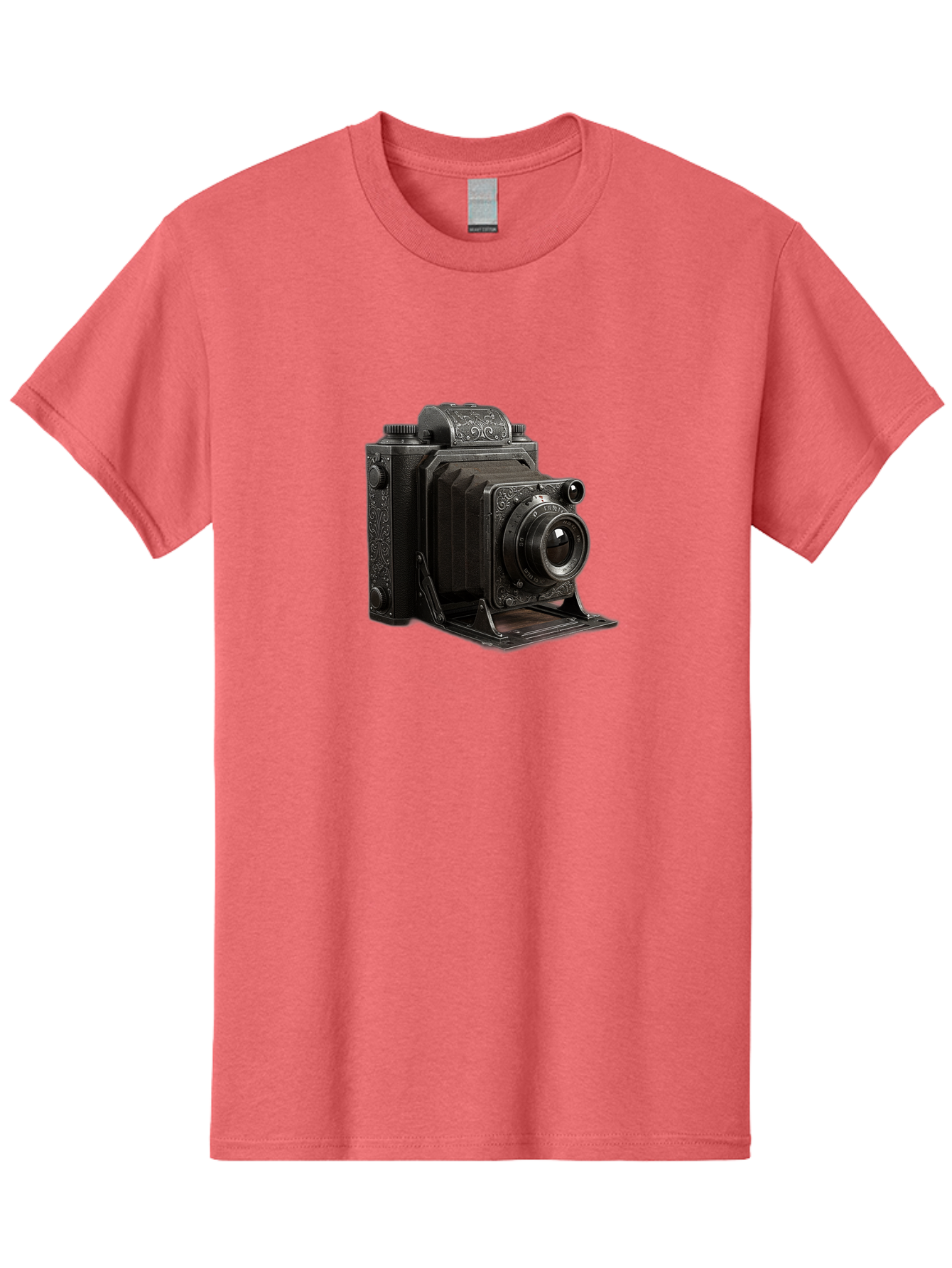 Vintage-Camera-6 Men'S Graphic Tee, 100% Cotton, Comfortable Casual Summer Wear, Machine Washable, Vintage Camera, Antique Photography, Classic Camera Design, Old-Fashioned Photography Equipment, Retro Camera, Historical Camera, Black Camera Bae810