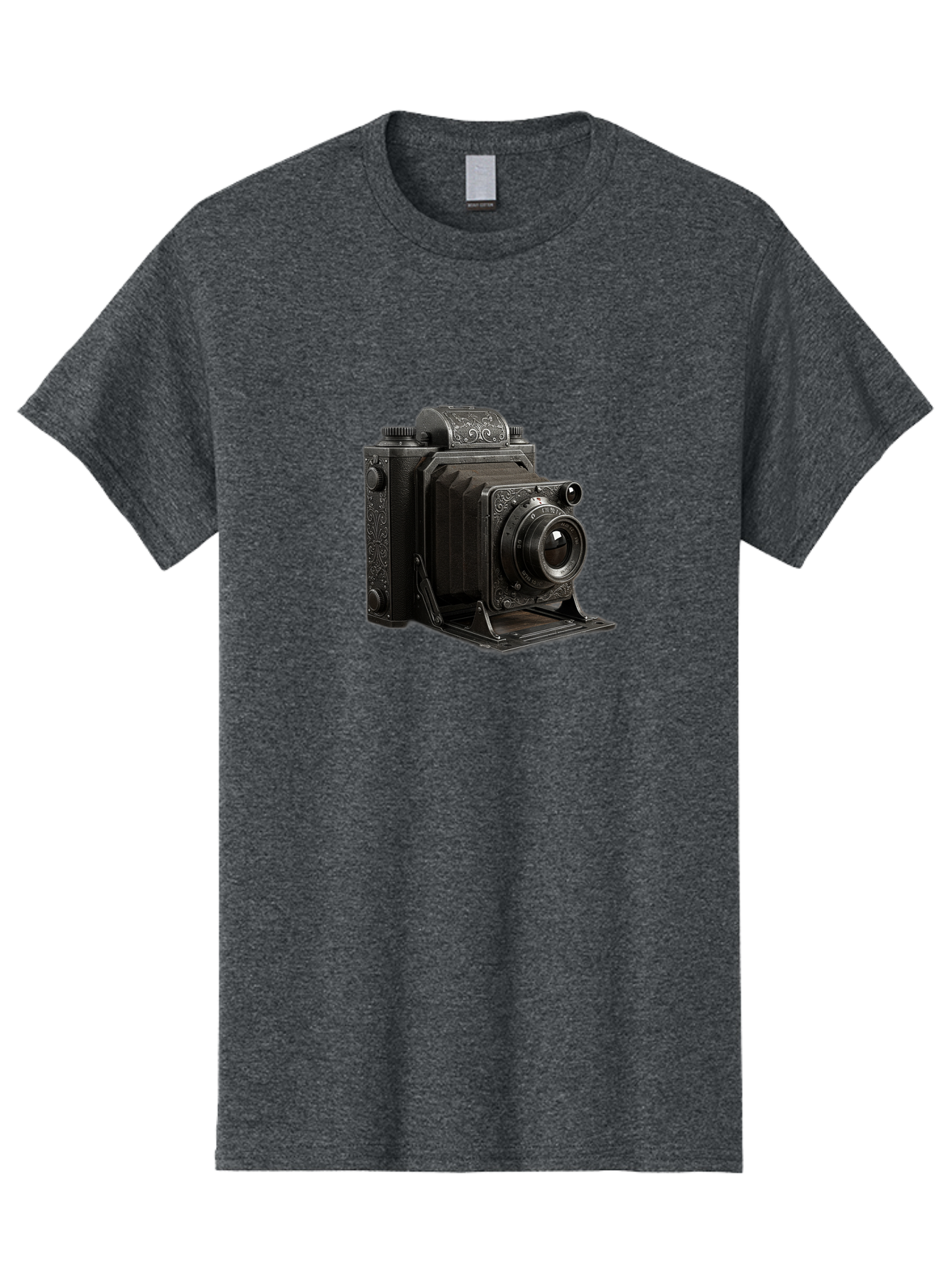 Vintage-Camera-6 Men'S Graphic Tee, 100% Cotton, Comfortable Casual Summer Wear, Machine Washable, Vintage Camera, Antique Photography, Classic Camera Design, Old-Fashioned Photography Equipment, Retro Camera, Historical Camera, Black Camera Bae810