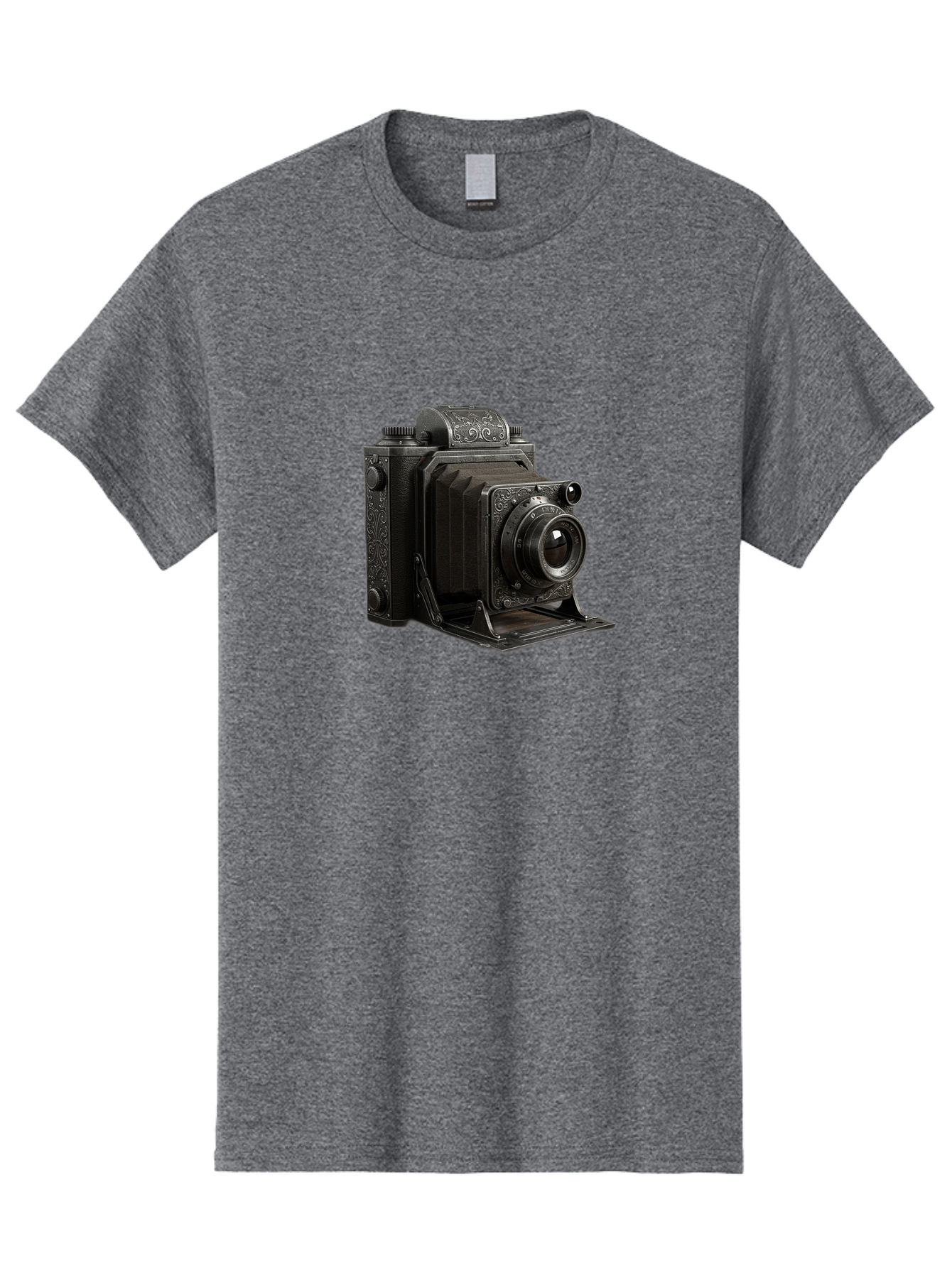 Vintage-Camera-6 Men'S Graphic Tee, 100% Cotton, Comfortable Casual Summer Wear, Machine Washable, Vintage Camera, Antique Photography, Classic Camera Design, Old-Fashioned Photography Equipment, Retro Camera, Historical Camera, Black Camera Bae810