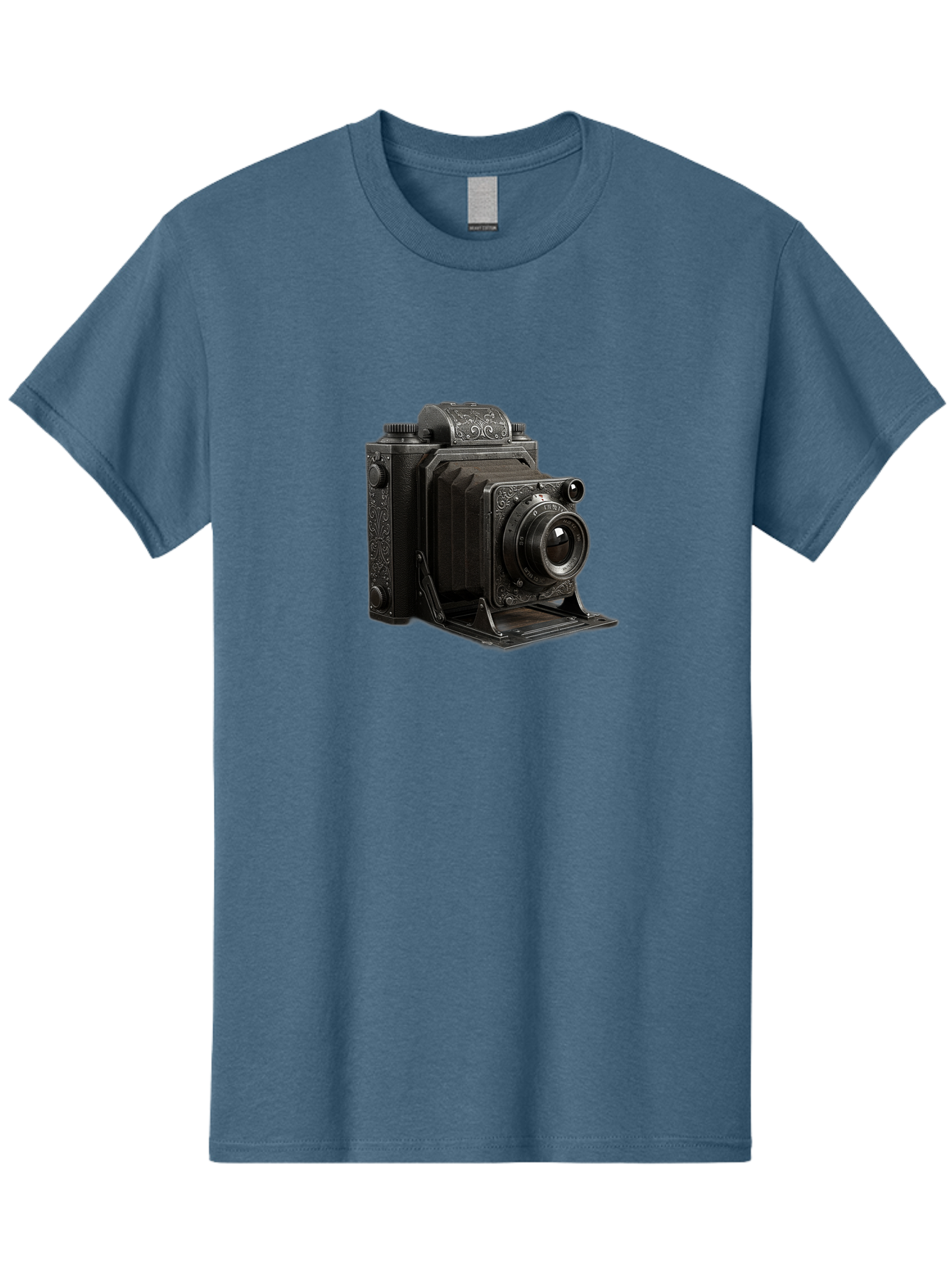Vintage-Camera-6 Men'S Graphic Tee, 100% Cotton, Comfortable Casual Summer Wear, Machine Washable, Vintage Camera, Antique Photography, Classic Camera Design, Old-Fashioned Photography Equipment, Retro Camera, Historical Camera, Black Camera Bae810