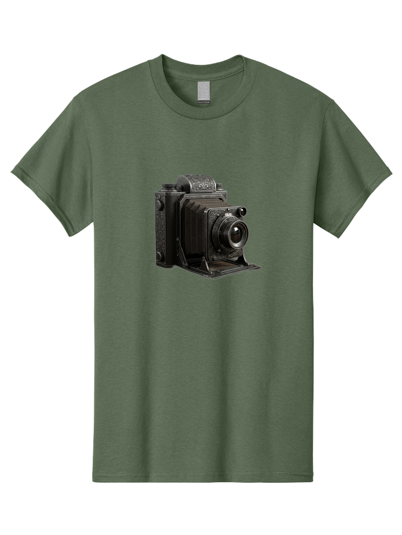 Vintage-Camera-6 Men'S Graphic Tee, 100% Cotton, Comfortable Casual Summer Wear, Machine Washable, Vintage Camera, Antique Photography, Classic Camera Design, Old-Fashioned Photography Equipment, Retro Camera, Historical Camera, Black Camera Bae810