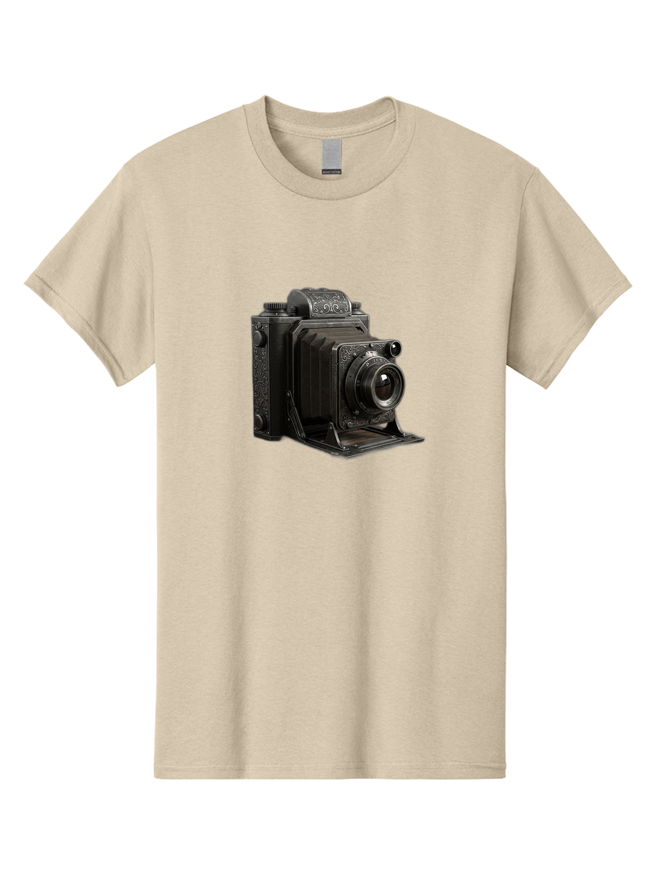 Vintage-Camera-6 Men'S Graphic Tee, 100% Cotton, Comfortable Casual Summer Wear, Machine Washable, Vintage Camera, Antique Photography, Classic Camera Design, Old-Fashioned Photography Equipment, Retro Camera, Historical Camera, Black Camera Bae810