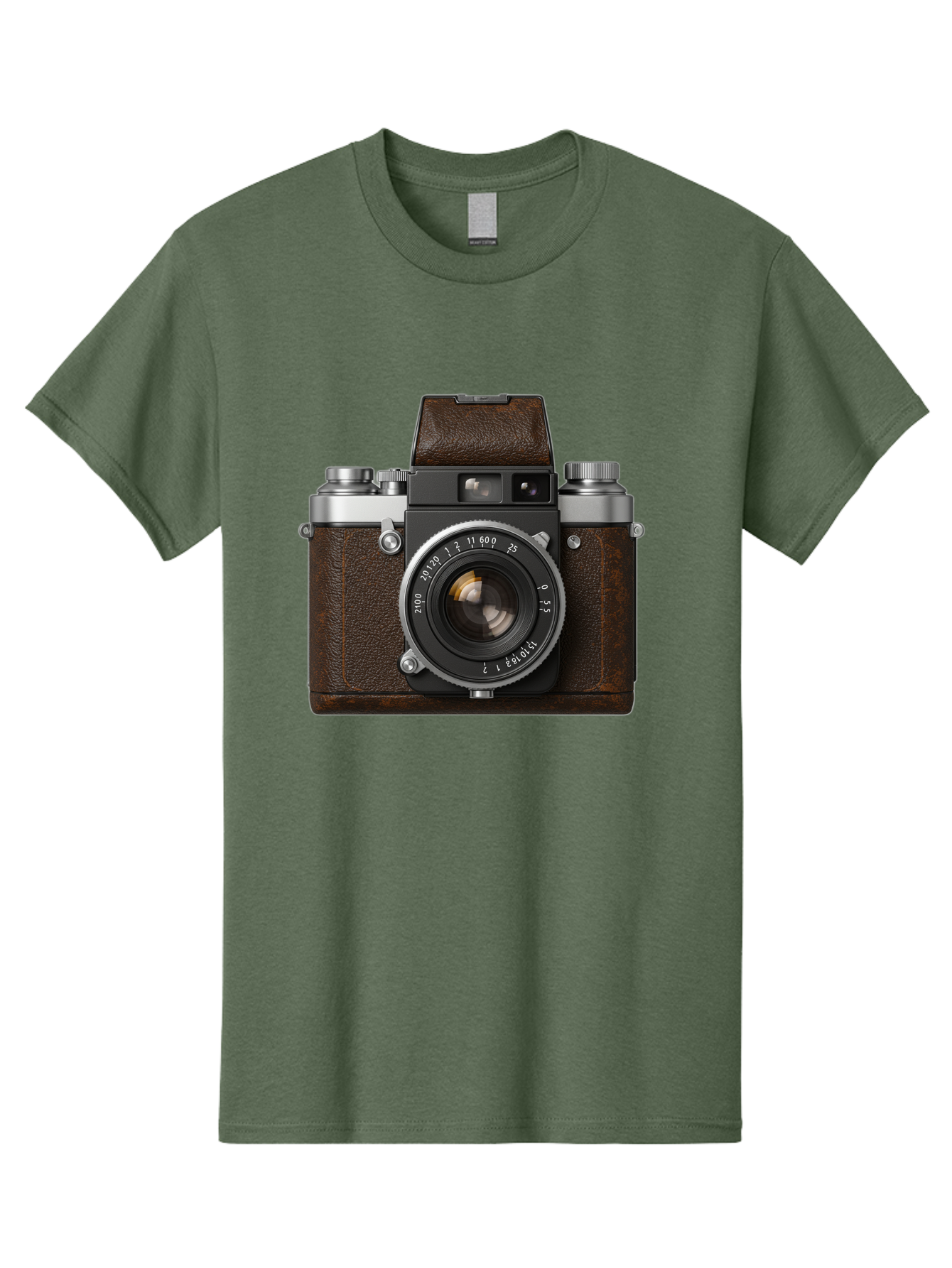 Vintage-Camera-7 Men'S Graphic Tee, 100% Cotton, Comfortable Casual Summer Wear, Machine Washable, Classic Camera, Vintage Photography, Film Camera, Retro Style, Leather Wrap, Silver Accents, Photography Equipment, Nostalgic Charm, Bae811