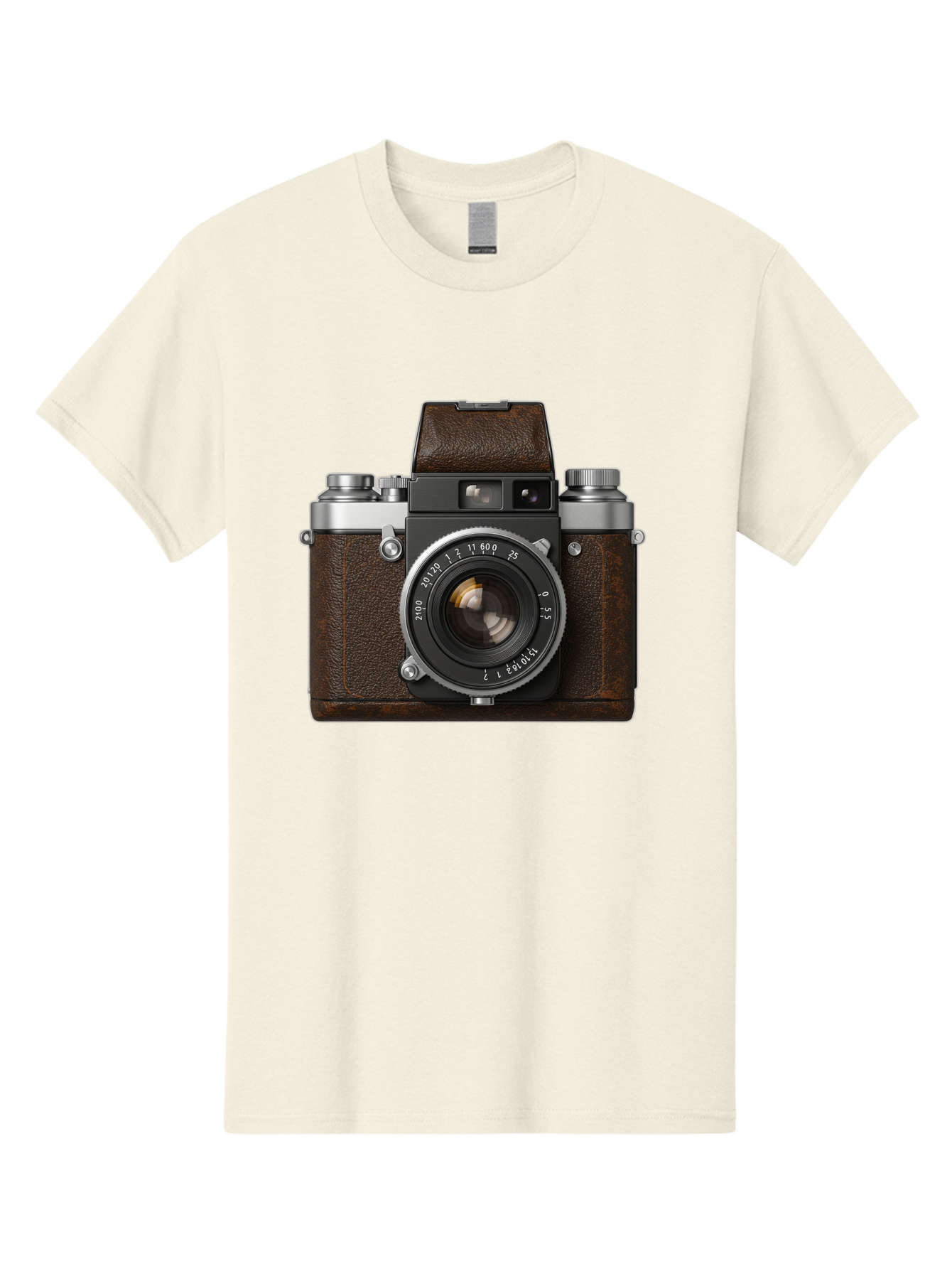 Vintage-Camera-7 Men'S Graphic Tee, 100% Cotton, Comfortable Casual Summer Wear, Machine Washable, Classic Camera, Vintage Photography, Film Camera, Retro Style, Leather Wrap, Silver Accents, Photography Equipment, Nostalgic Charm, Bae811