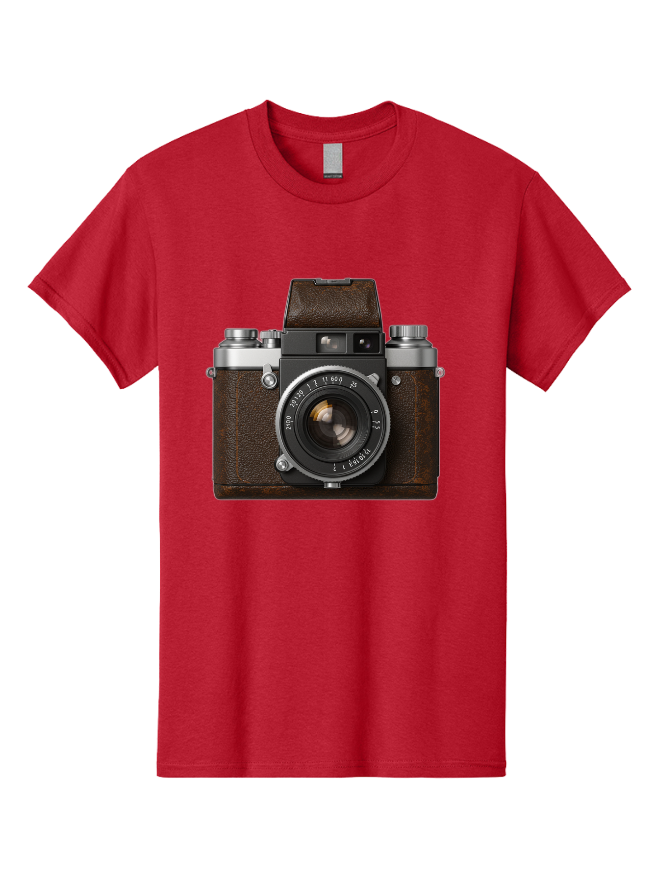 Vintage-Camera-7 Men'S Graphic Tee, 100% Cotton, Comfortable Casual Summer Wear, Machine Washable, Classic Camera, Vintage Photography, Film Camera, Retro Style, Leather Wrap, Silver Accents, Photography Equipment, Nostalgic Charm, Bae811