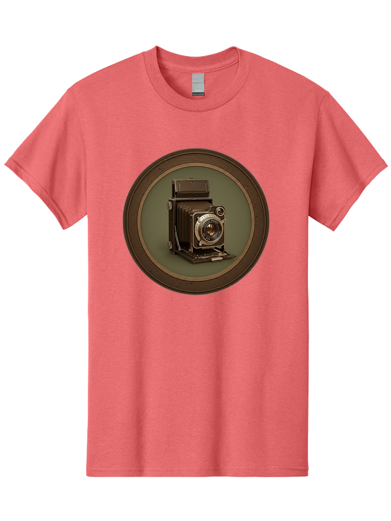 Vintage-Camera Men'S Graphic Tee, 100% Cotton, Comfortable Casual Summer Wear, Machine Washable, Vintage Camera, Antique Photography Equipment, Classic Camera Design, Retro Style, Old-Fashioned Lens, Nostalgic Photography, Timeless Art, Bae815