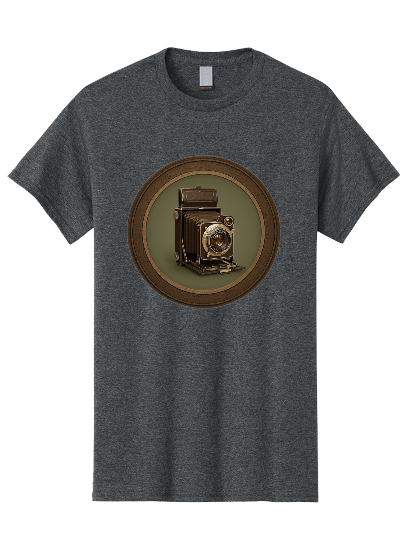 Vintage-Camera Men'S Graphic Tee, 100% Cotton, Comfortable Casual Summer Wear, Machine Washable, Vintage Camera, Antique Photography Equipment, Classic Camera Design, Retro Style, Old-Fashioned Lens, Nostalgic Photography, Timeless Art, Bae815