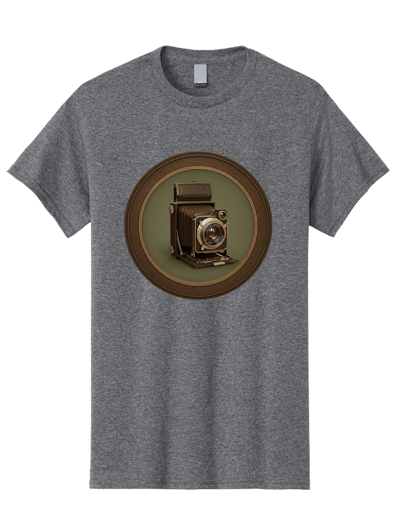 Vintage-Camera Men'S Graphic Tee, 100% Cotton, Comfortable Casual Summer Wear, Machine Washable, Vintage Camera, Antique Photography Equipment, Classic Camera Design, Retro Style, Old-Fashioned Lens, Nostalgic Photography, Timeless Art, Bae815