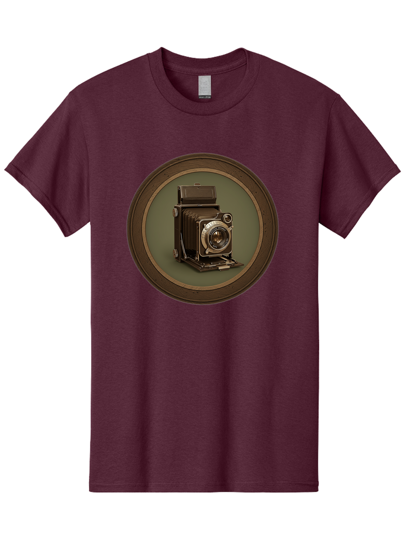 Vintage-Camera Men'S Graphic Tee, 100% Cotton, Comfortable Casual Summer Wear, Machine Washable, Vintage Camera, Antique Photography Equipment, Classic Camera Design, Retro Style, Old-Fashioned Lens, Nostalgic Photography, Timeless Art, Bae815