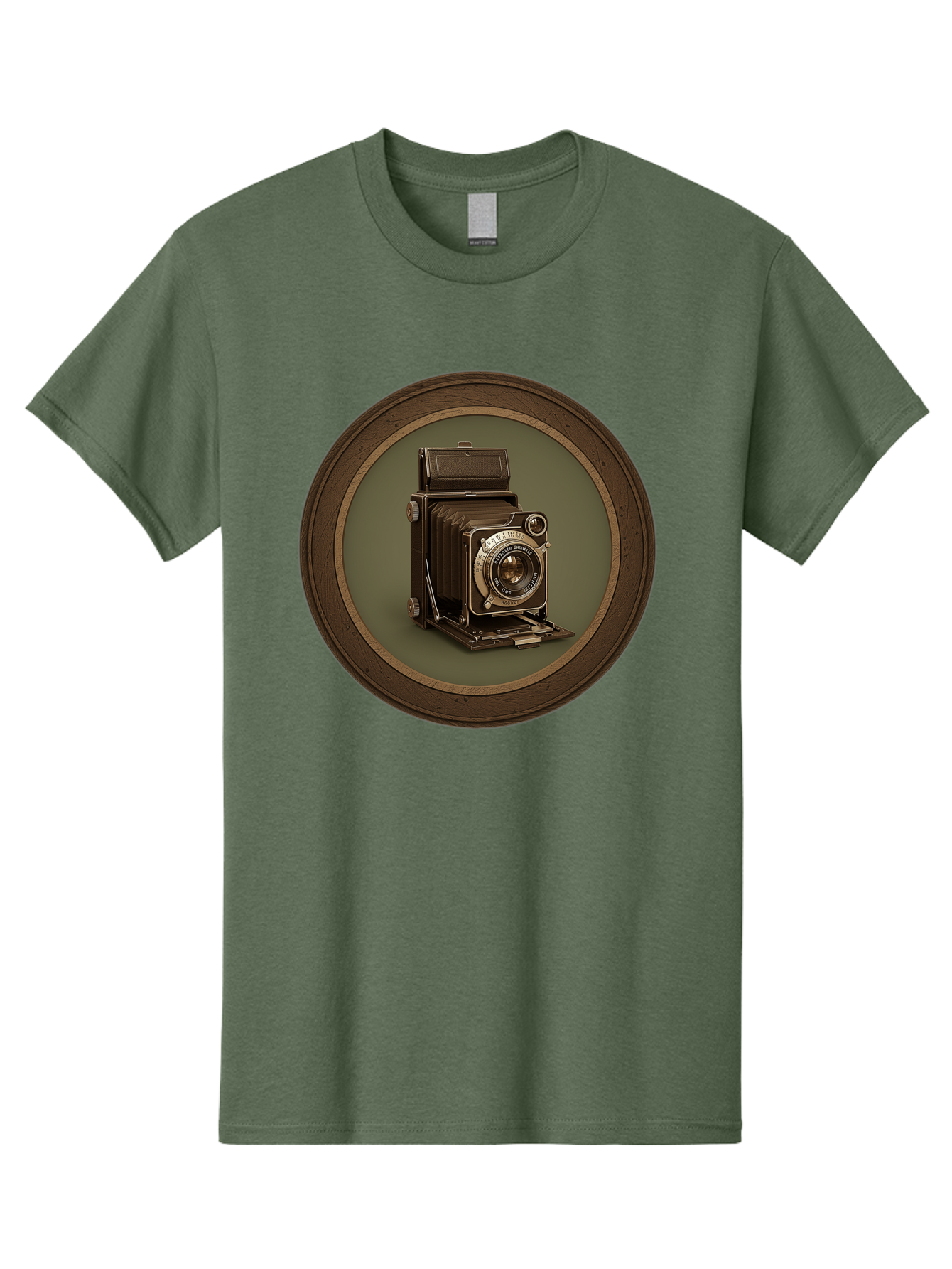Vintage-Camera Men'S Graphic Tee, 100% Cotton, Comfortable Casual Summer Wear, Machine Washable, Vintage Camera, Antique Photography Equipment, Classic Camera Design, Retro Style, Old-Fashioned Lens, Nostalgic Photography, Timeless Art, Bae815