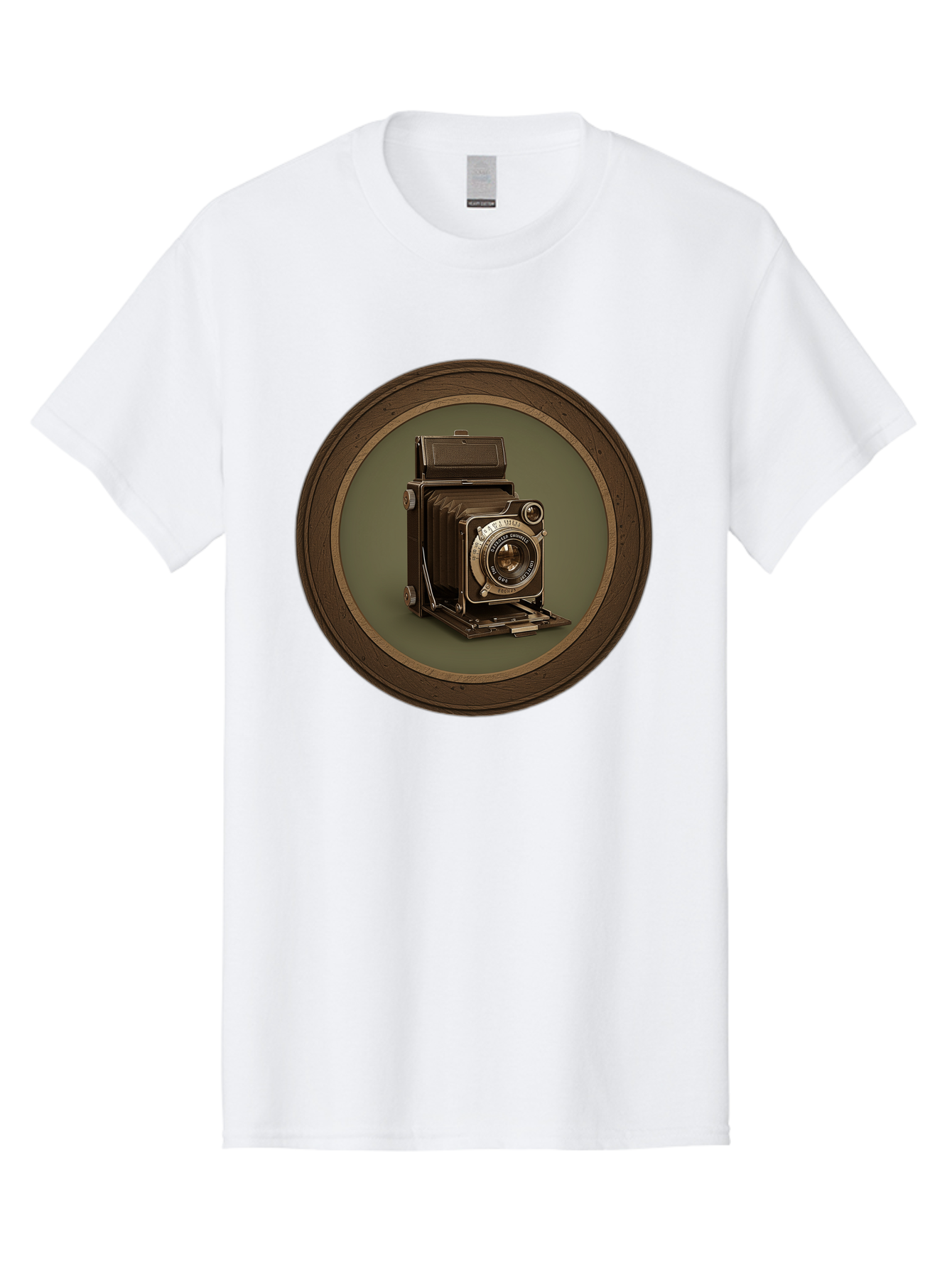 Vintage-Camera Men'S Graphic Tee, 100% Cotton, Comfortable Casual Summer Wear, Machine Washable, Vintage Camera, Antique Photography Equipment, Classic Camera Design, Retro Style, Old-Fashioned Lens, Nostalgic Photography, Timeless Art, Bae815