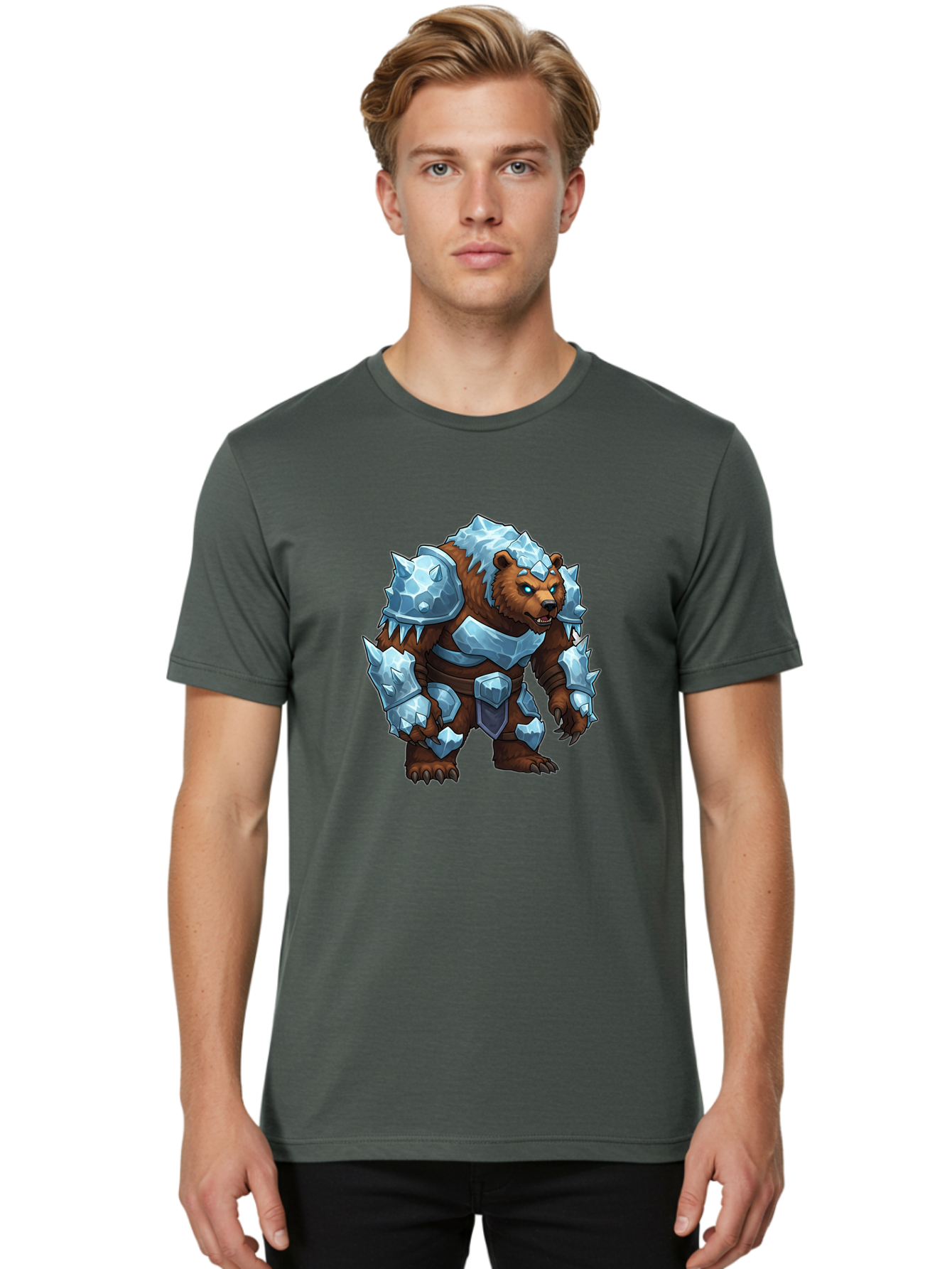 Armored-Bear-2 Men'S Graphic Tee, 100% Cotton, Comfortable Casual Summer Wear, Machine Washable, Vintage Camera, Old Camera, Antique Camera, Black Camera, Classic Photography, Photography Equipment, Nostalgic Device, Film Camera, Camera Art Bae828